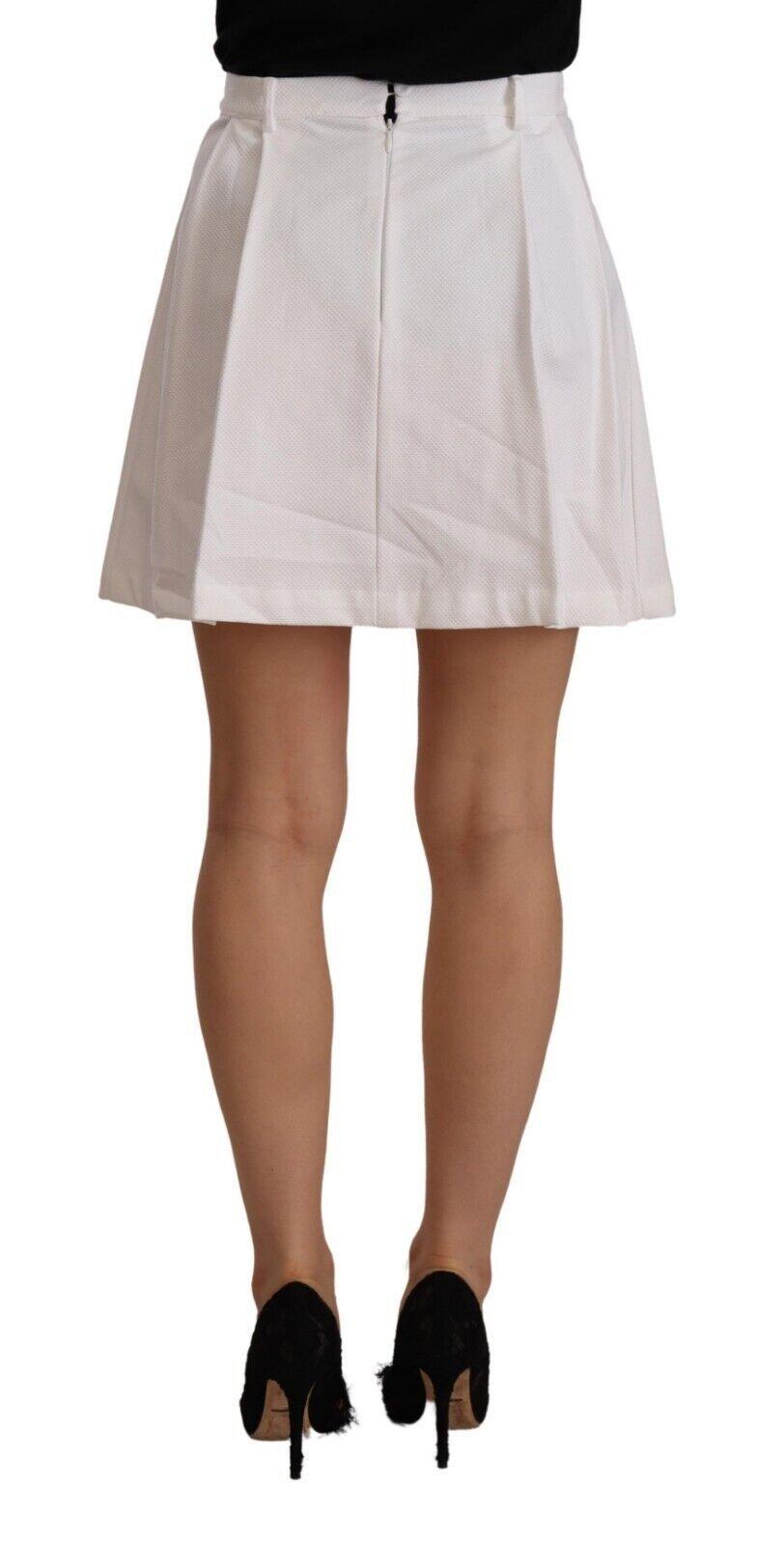 Ermanno Scervino Chic High Waist A-Line Mini Skirt