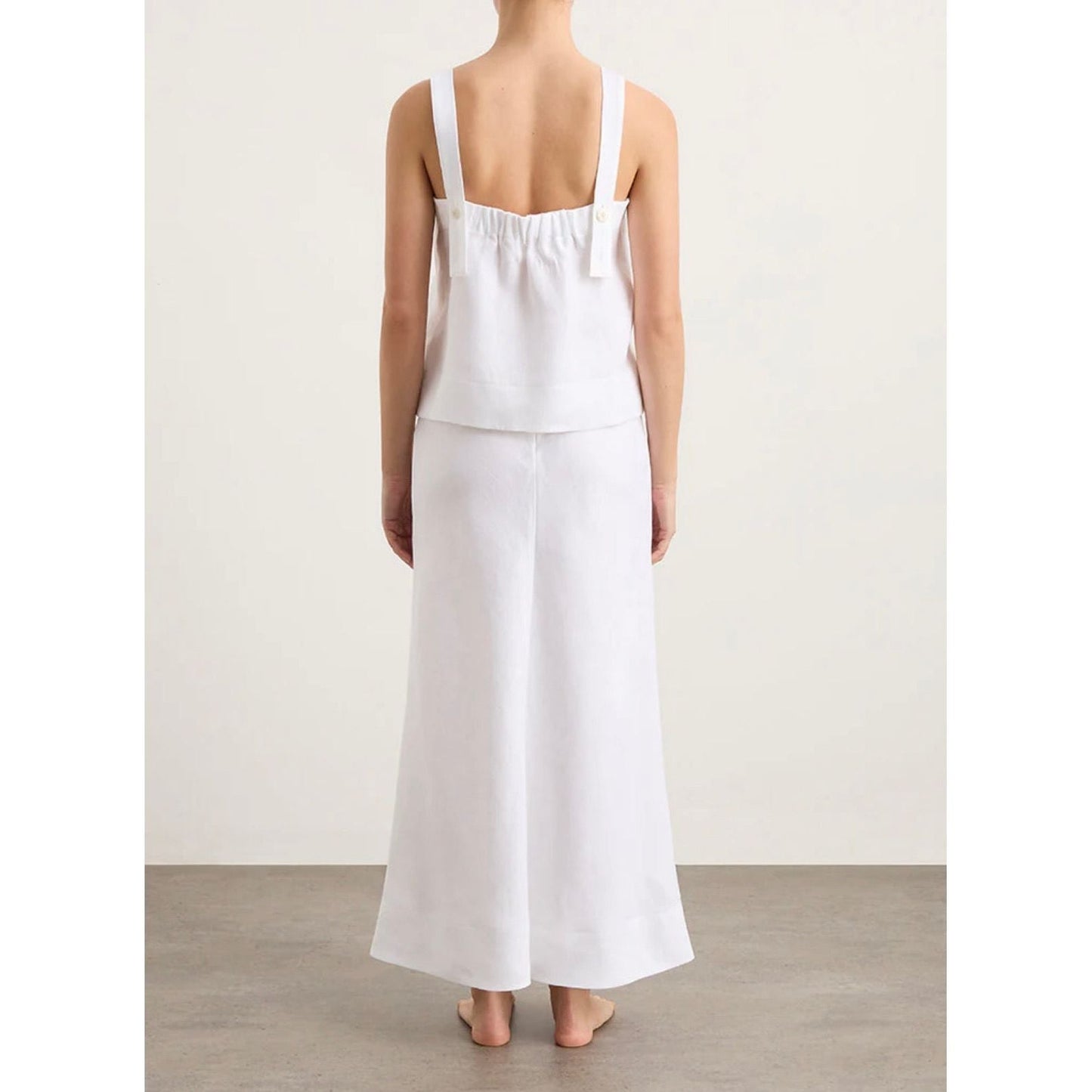 DELPHI BIAS CUT LINEN MAXI SKIRT