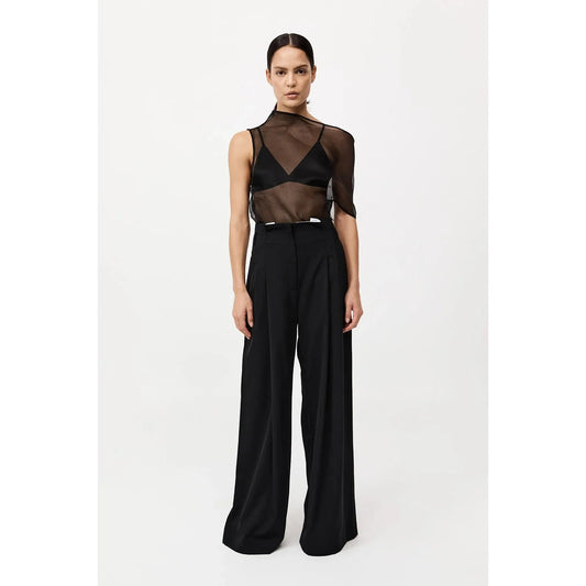 WOOL PAPERBAG WAIST TROUSERS