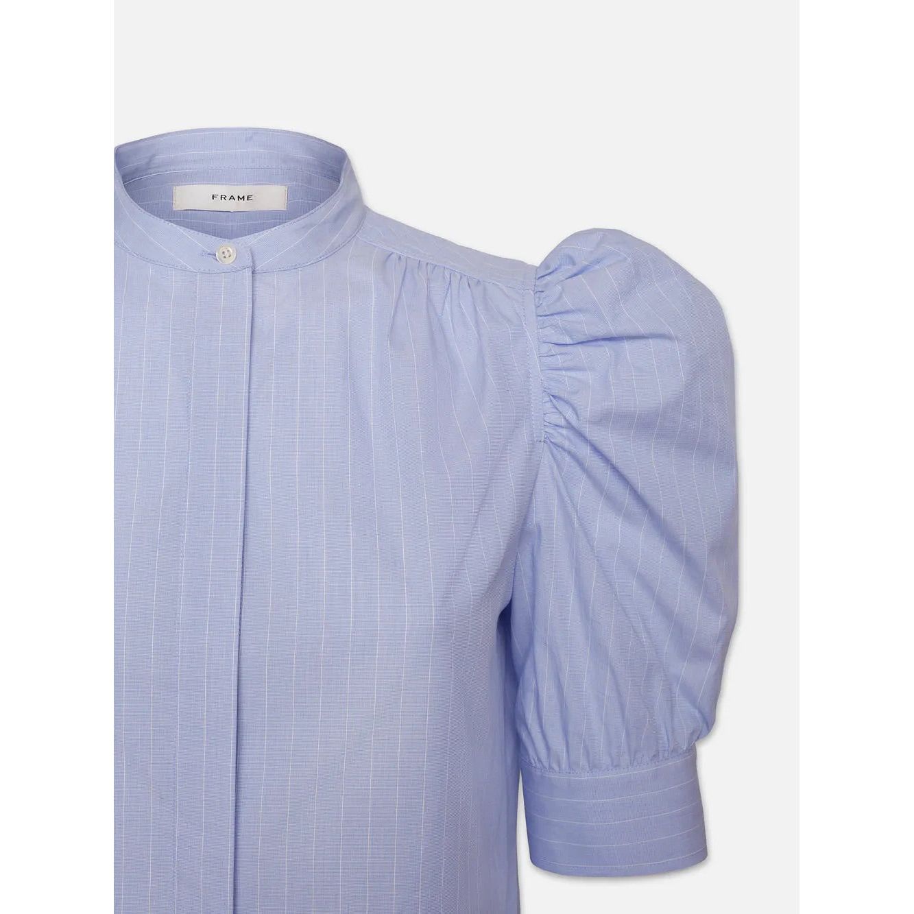 RUCHED PUFF SLEEVE SHIRT