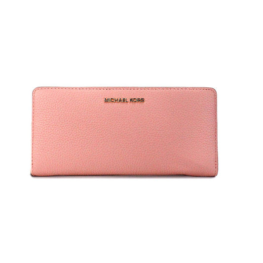 Michael Kors Jet Set Travel Large Primrose Leather Continental Wristlet Wallet