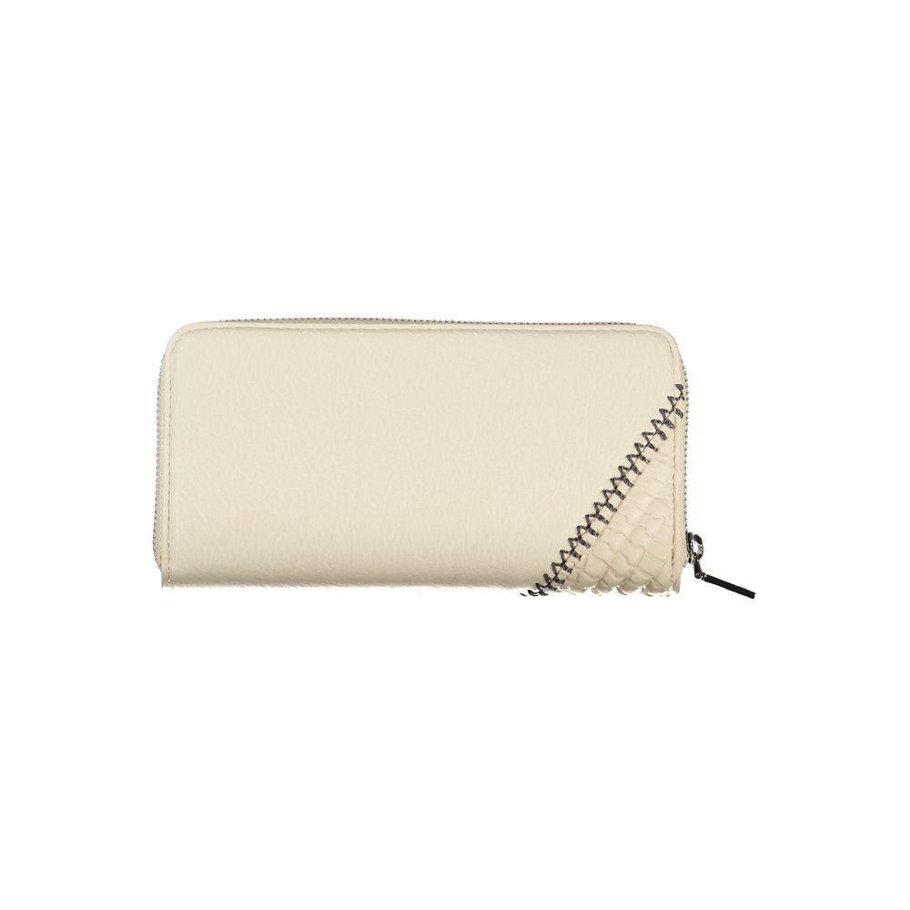 Desigual Beige Chic Wallet with Contrasting Accents