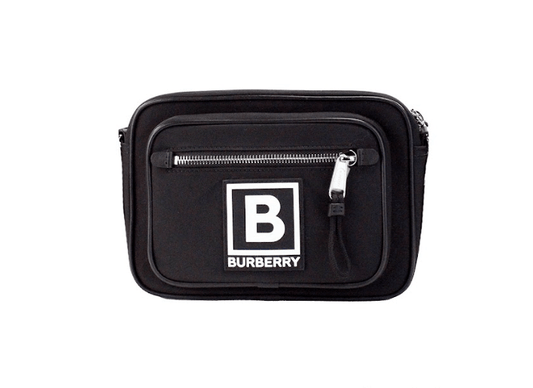 Burberry Paddy Small Black Nylon Logo Camera Belt Fanny Pack Bag