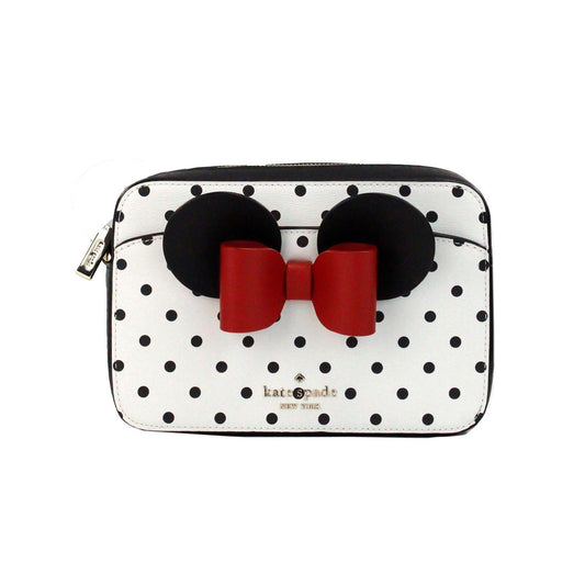 Kate Spade Disney Minnie Mouse Polka Dot Printed PVC Crossbody Camera Bag