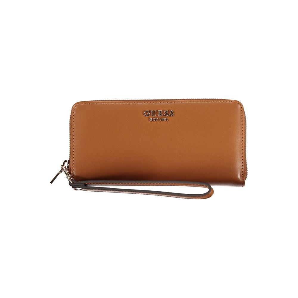 Guess Jeans Brown Polyethylene Wallet