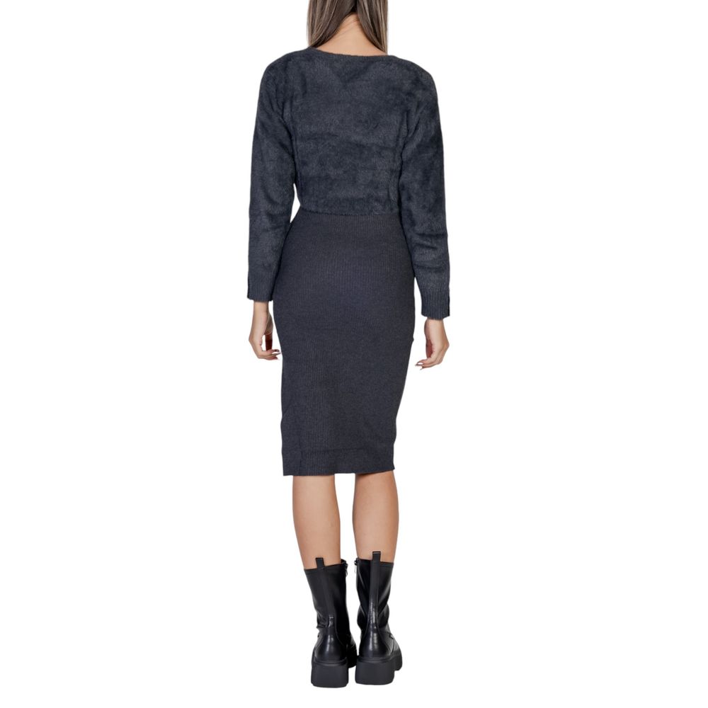 Morgan De Toi Gray Polyamide Dress