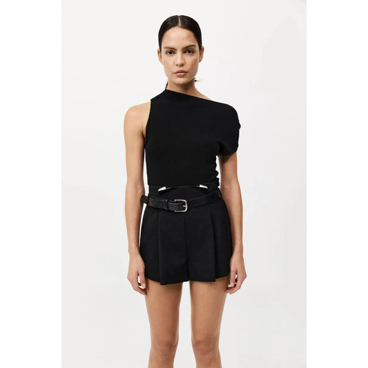 WOOL PAPERBAG WAIST SHORTS