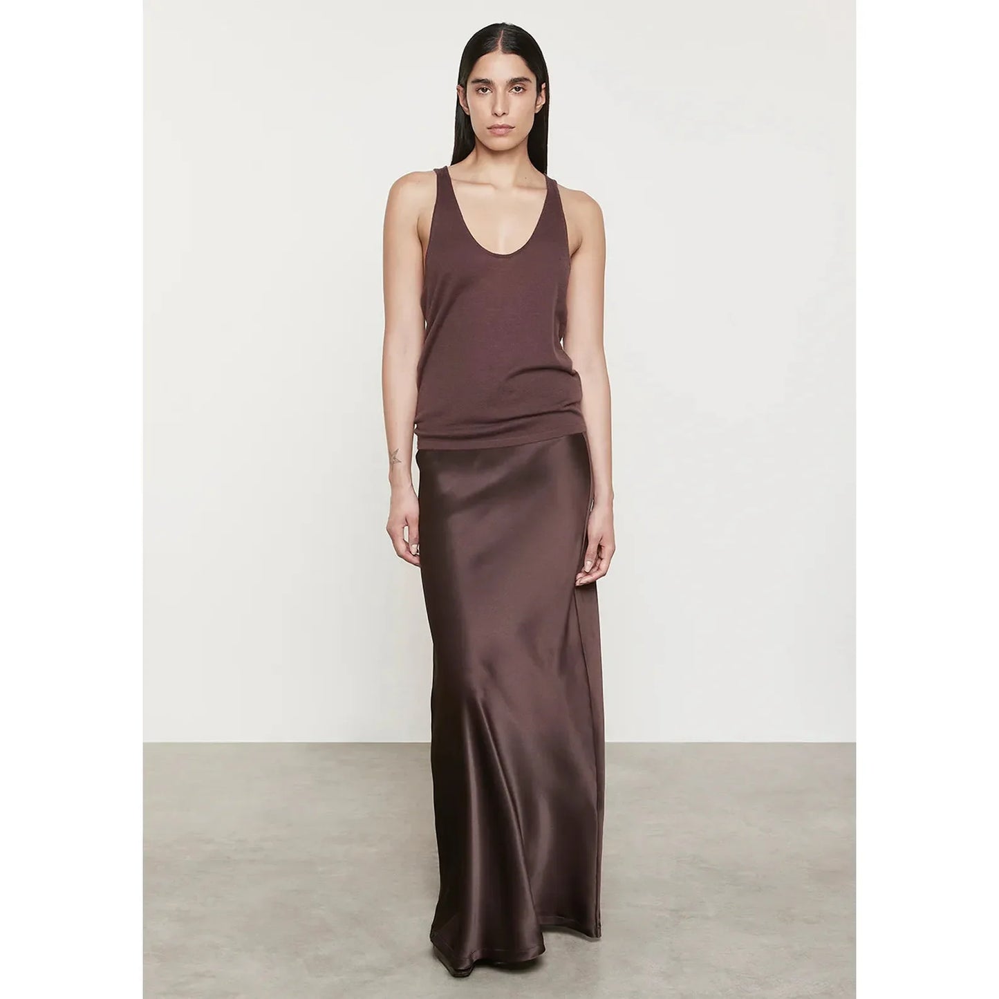 SILK FULL LENGTH MAXI SKIRT