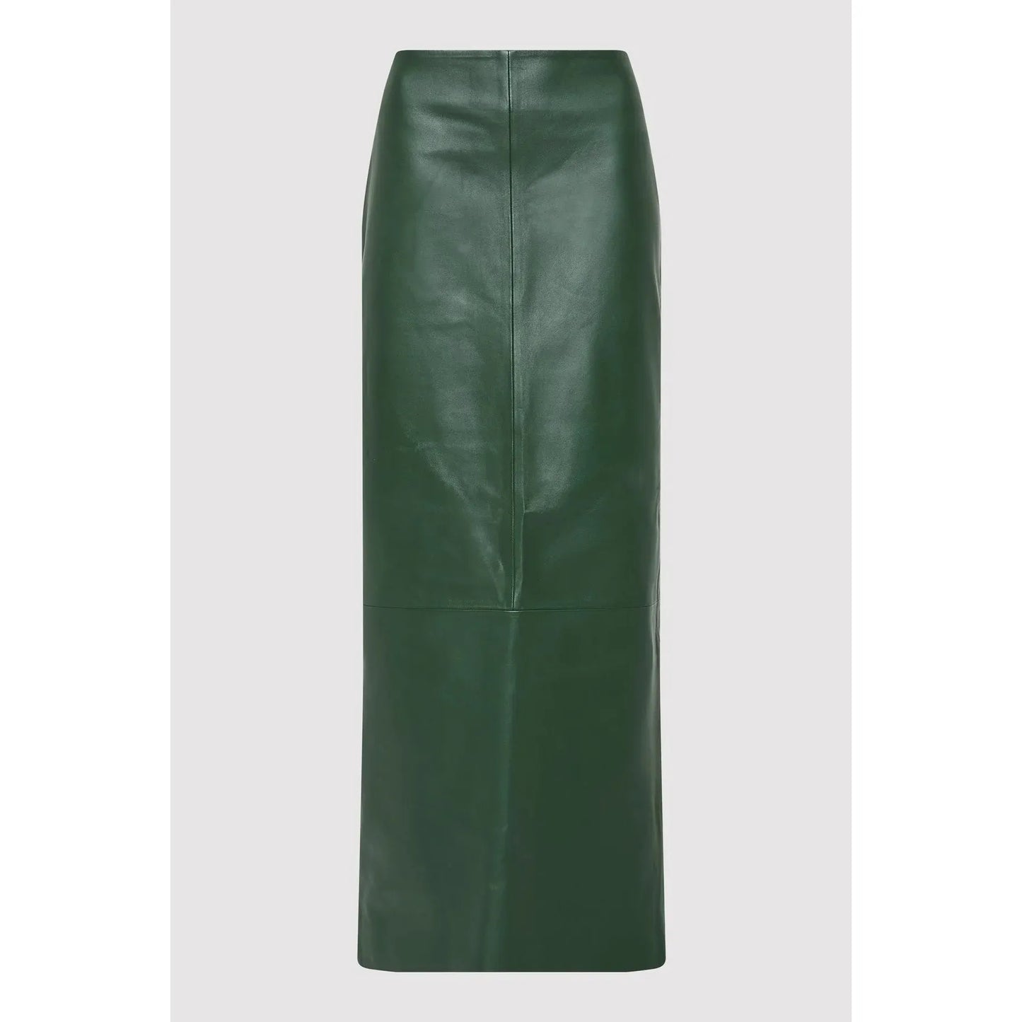 LEATHER COLUMN SKIRT