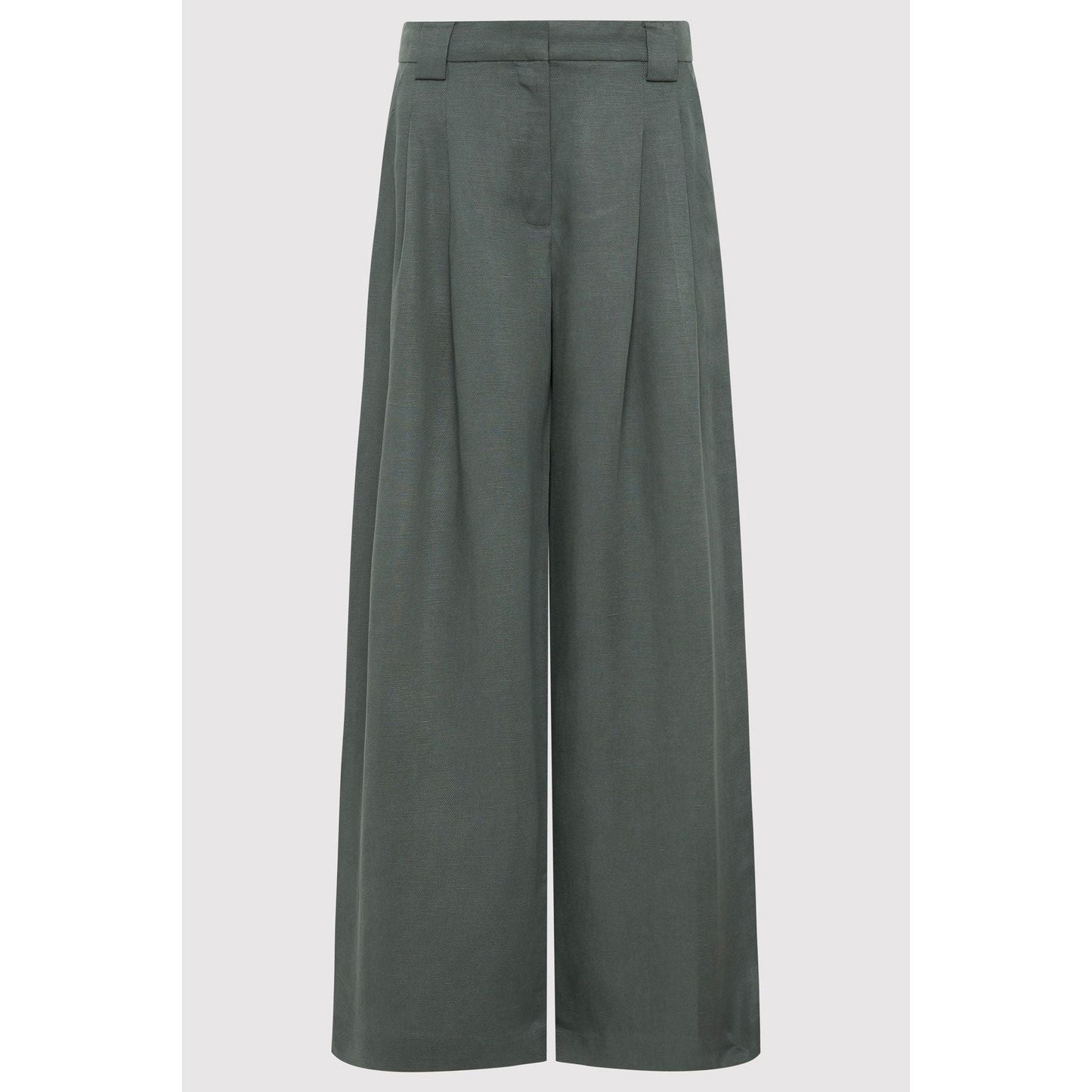 WIDE LEG PLEAT PANTS