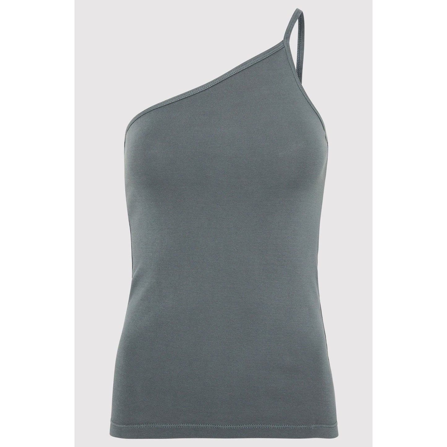 ORGANIC COTTON ONE SHOULDER TANK