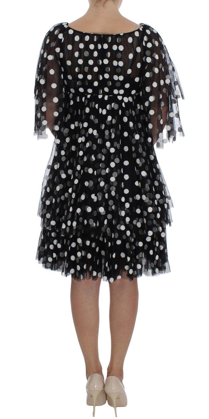 Dolce & Gabbana Elegant Polka Dotted Ruffled Dress