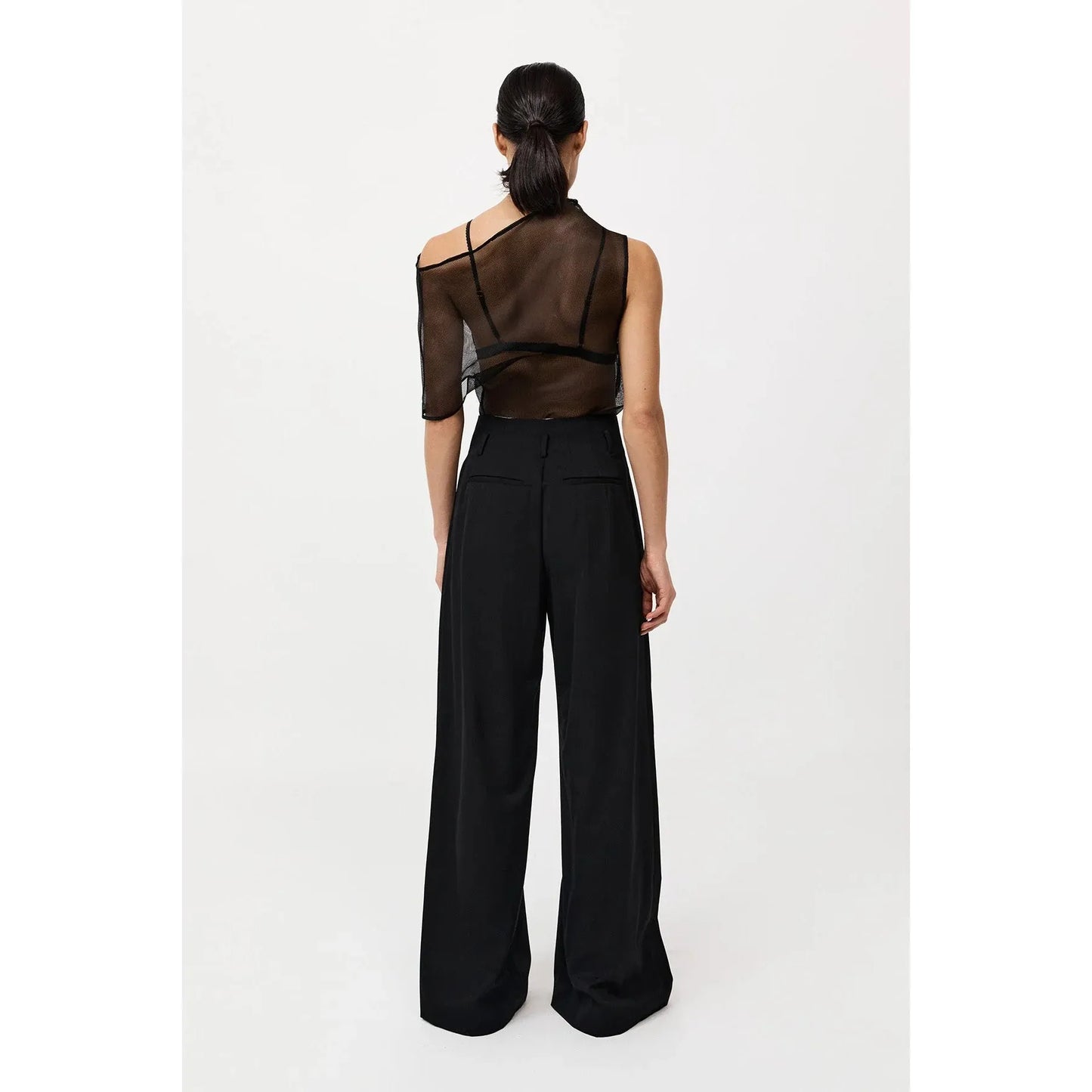 WOOL PAPERBAG WAIST TROUSERS