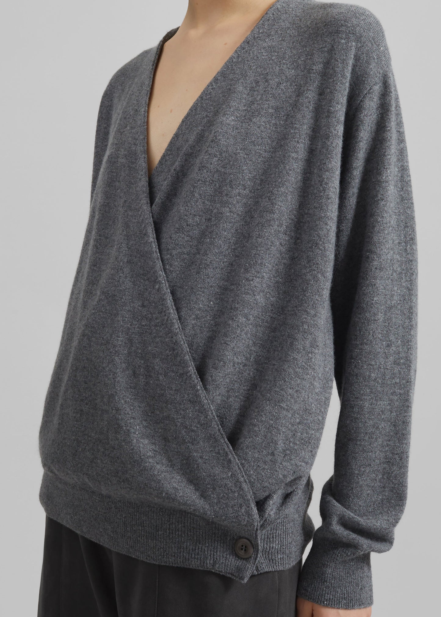 Albi Wrap Cardigan - Grey