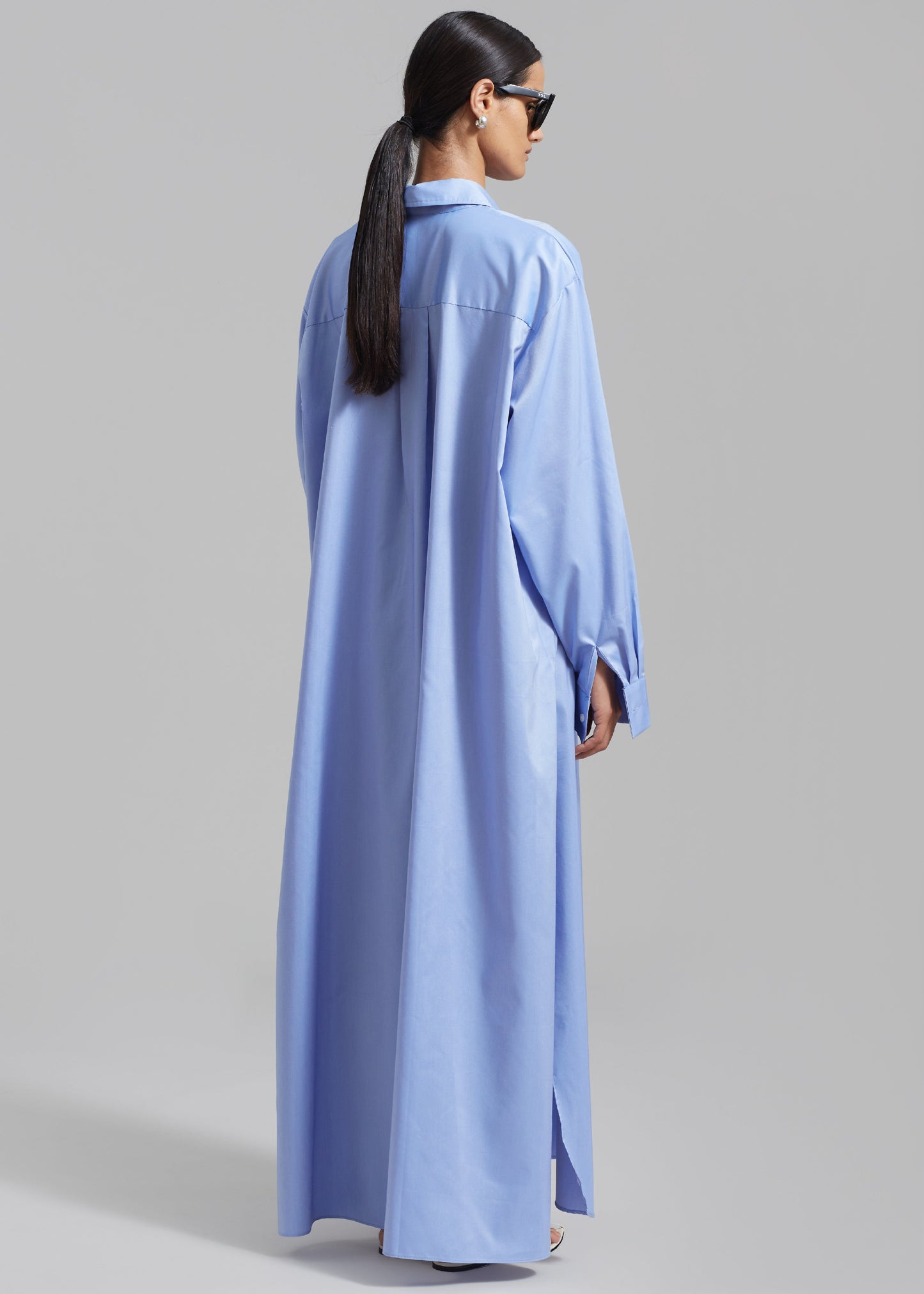 Avery Shirt Dress - Blue