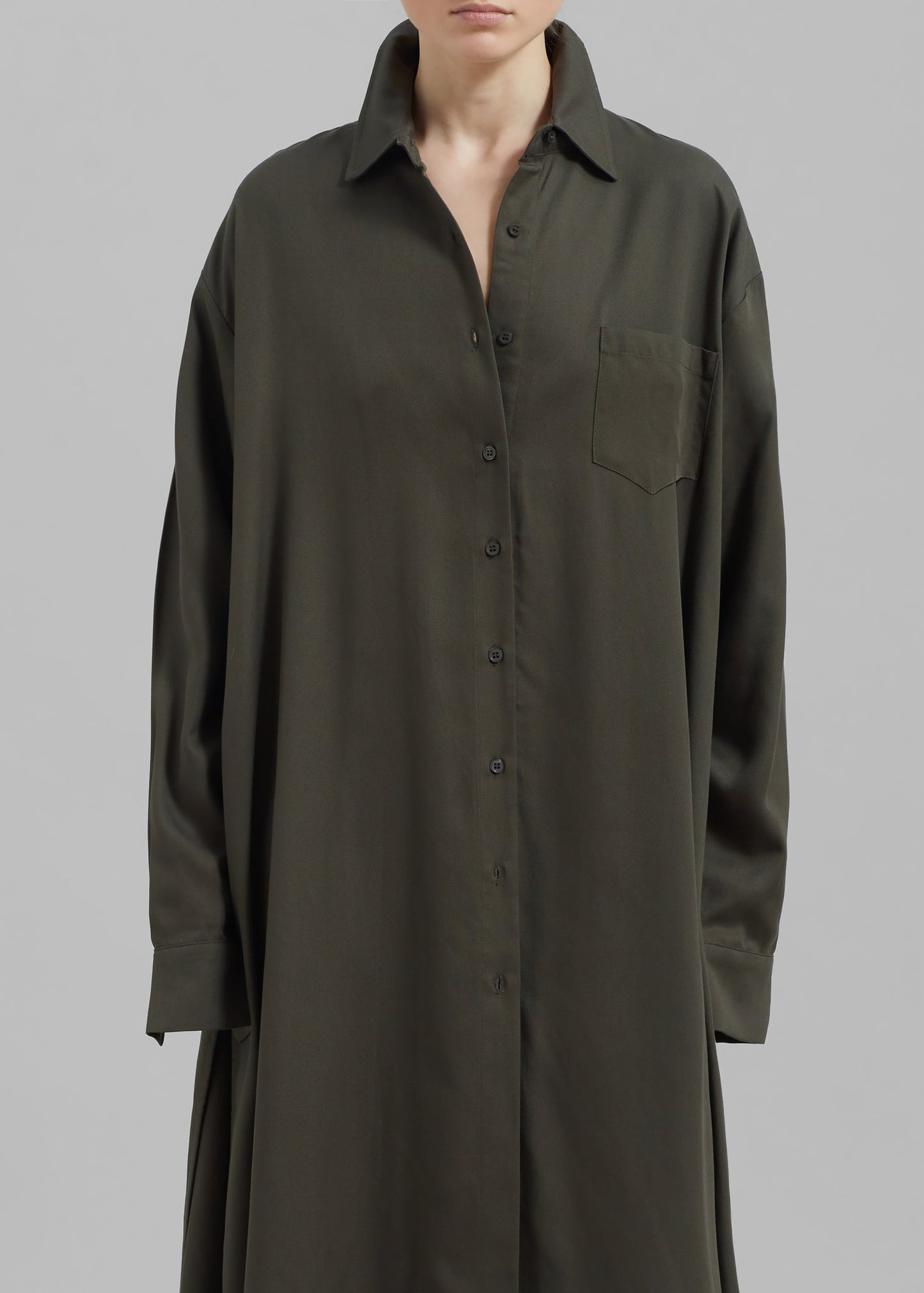 Avery Shirt Dress - Khaki