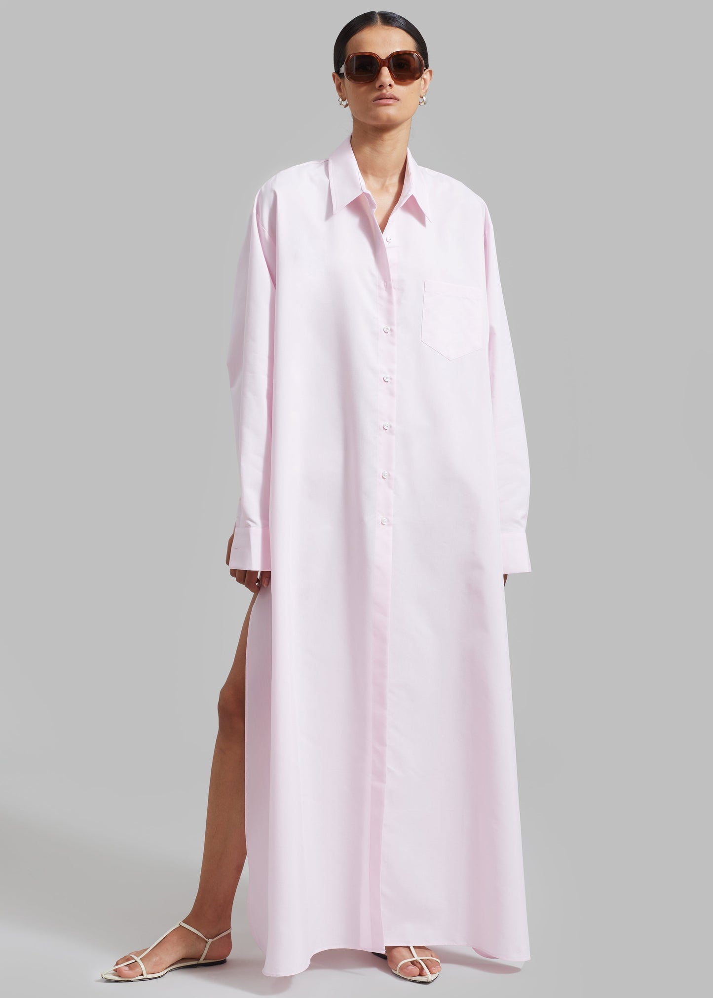 Avery Shirt Dress - Petal