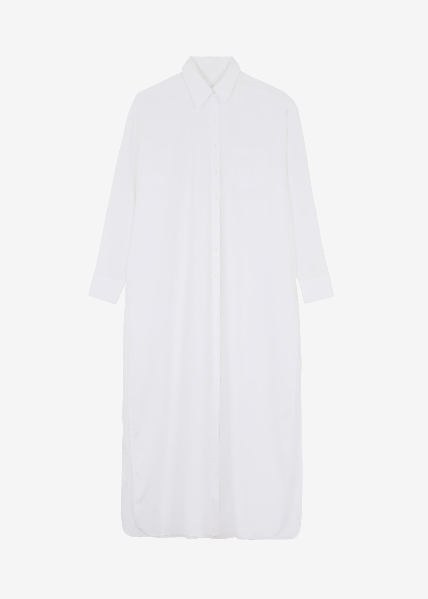 Avery Shirt Dress - White