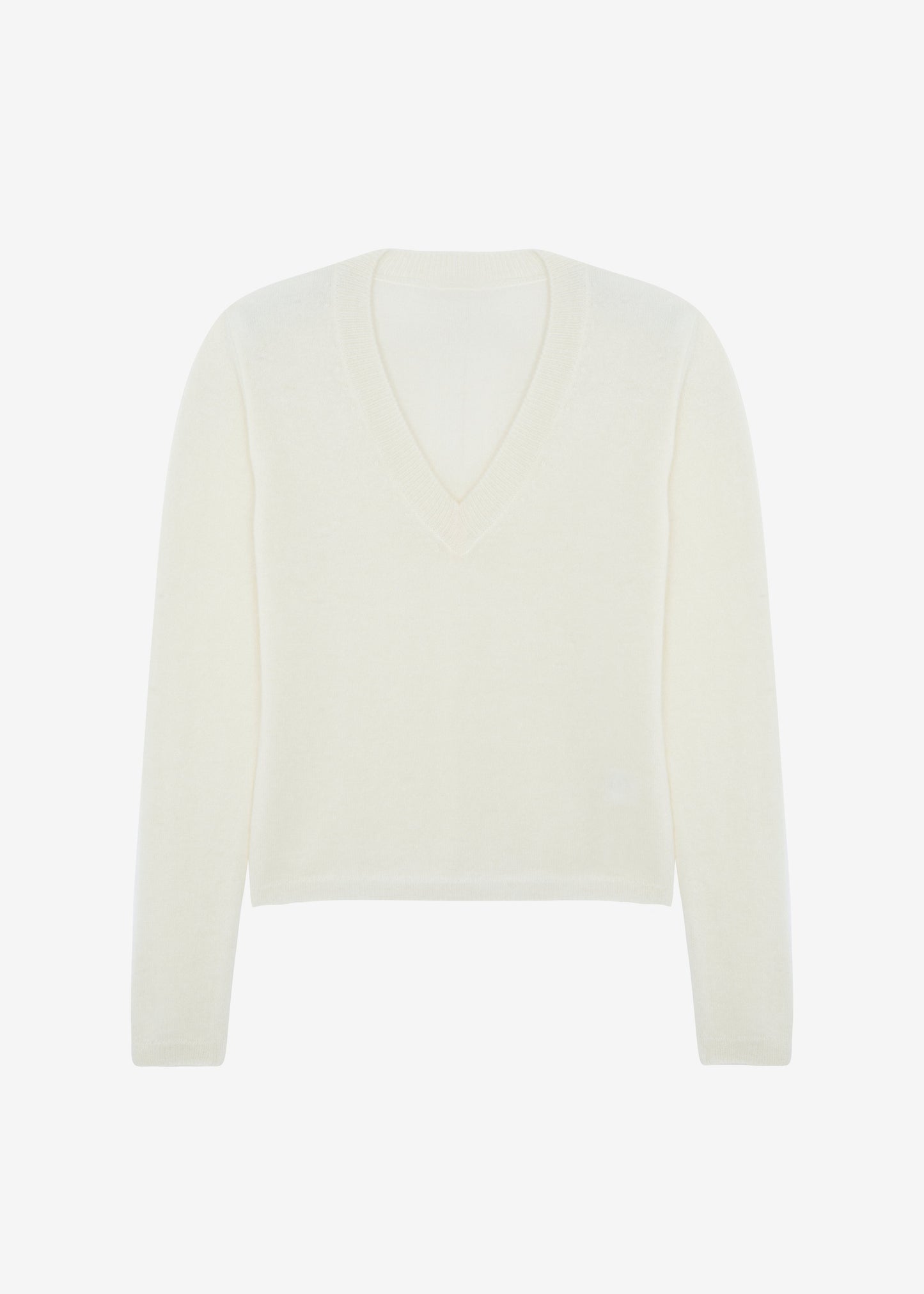 Brayden V Neck Sweater - Cream