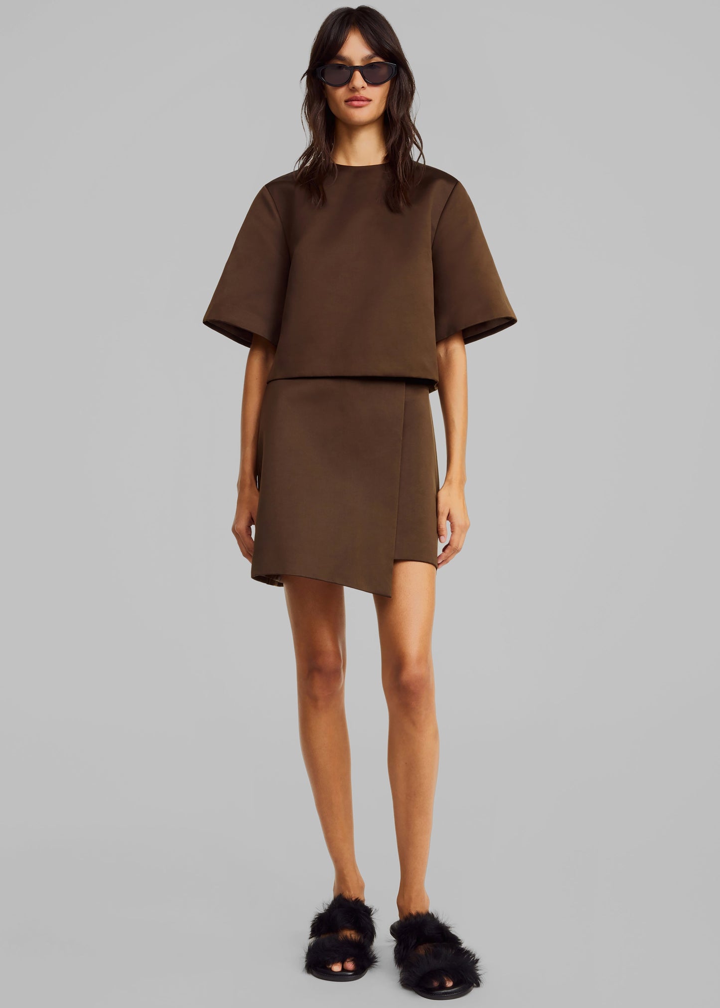 By Malene Birger Raye Skirt - Dark Mahogany