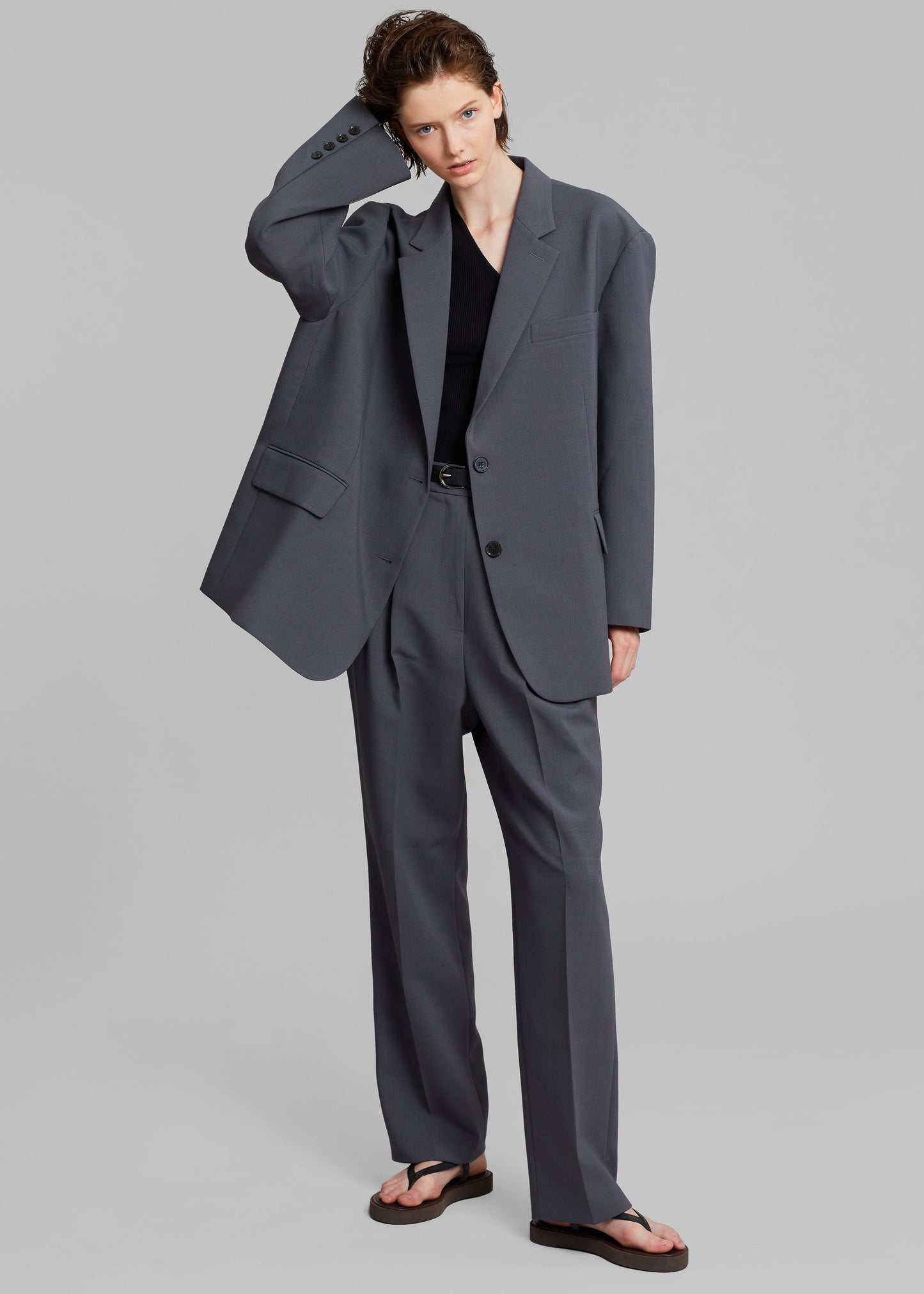 Bea Suit Pants - Charcoal