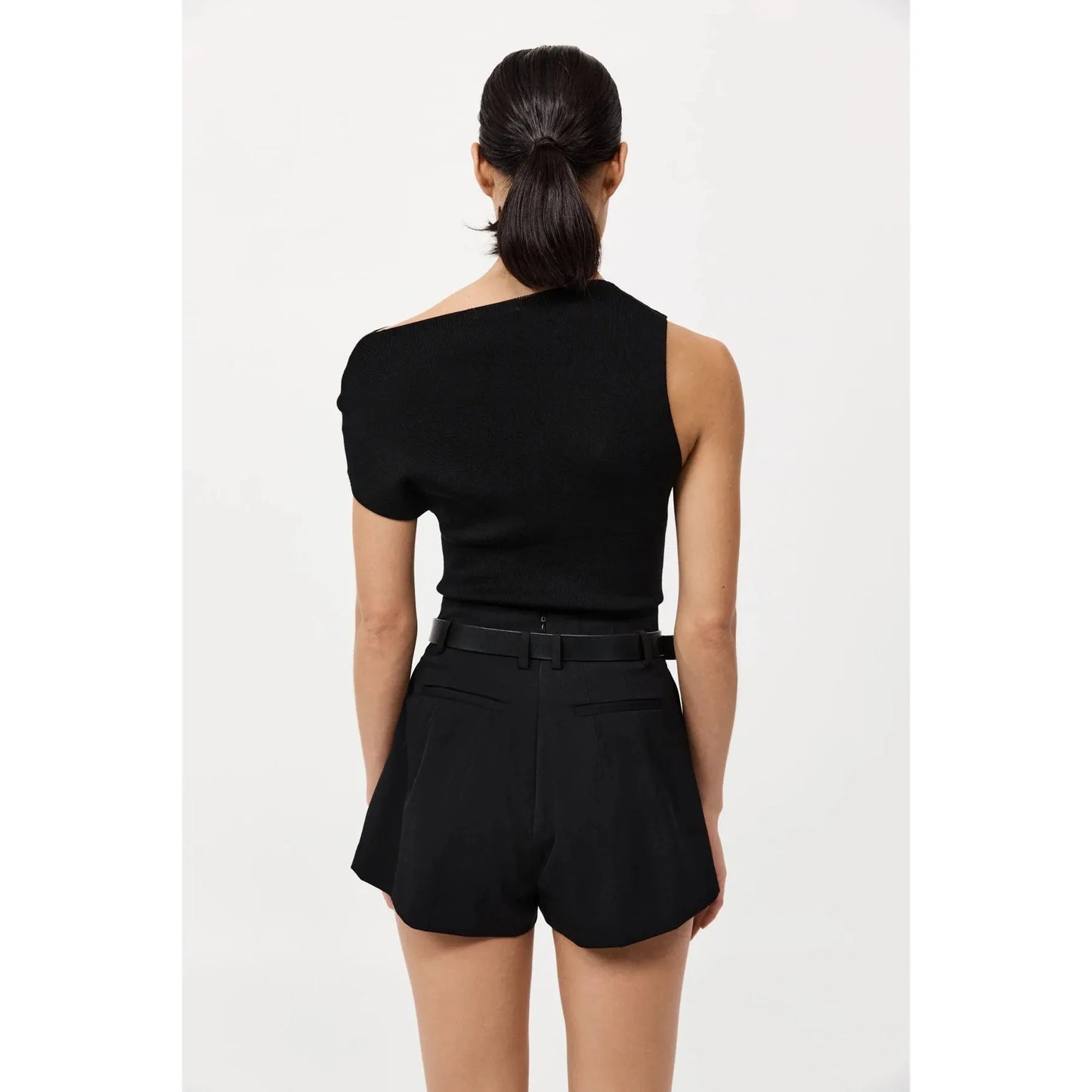 WOOL PAPERBAG WAIST SHORTS