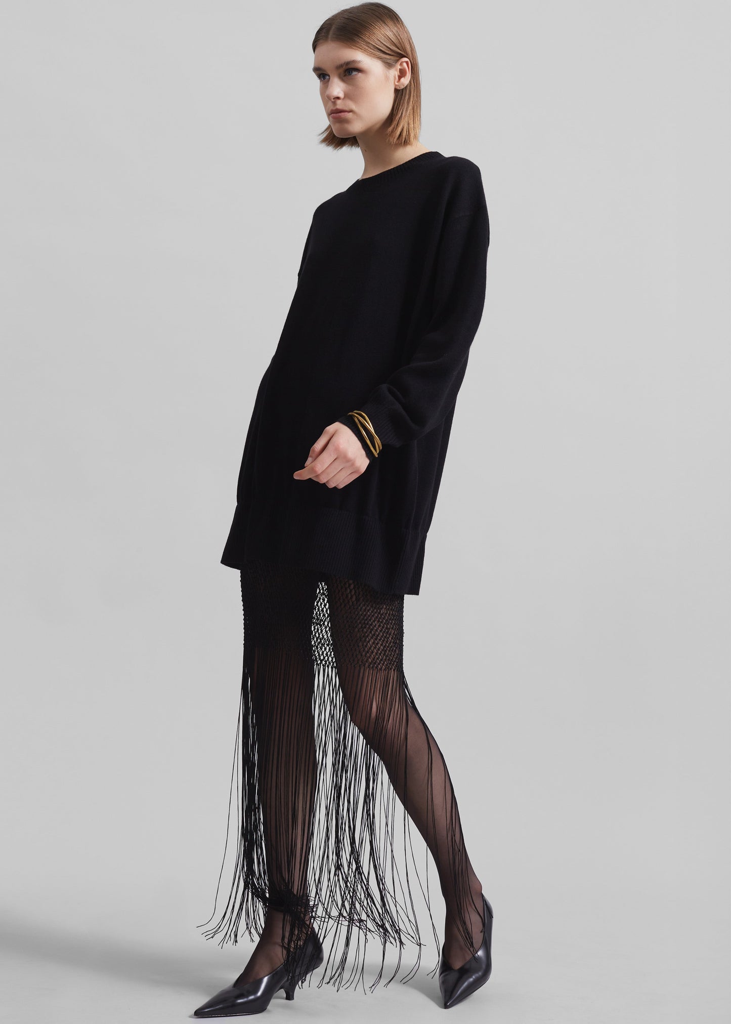 Christopher Esber Macrame Monument Dress - Black