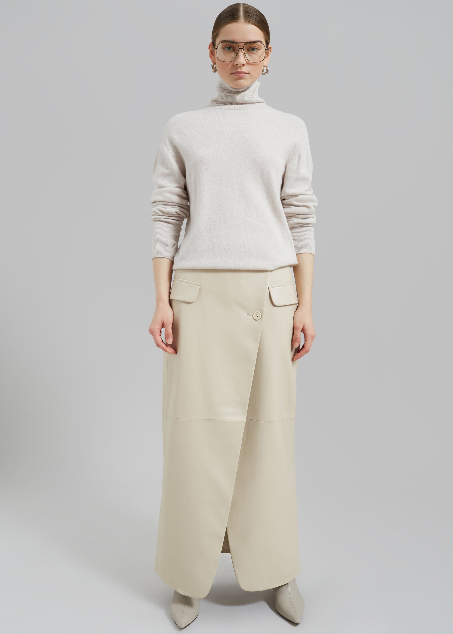 Delia Wool Turtleneck - Oat