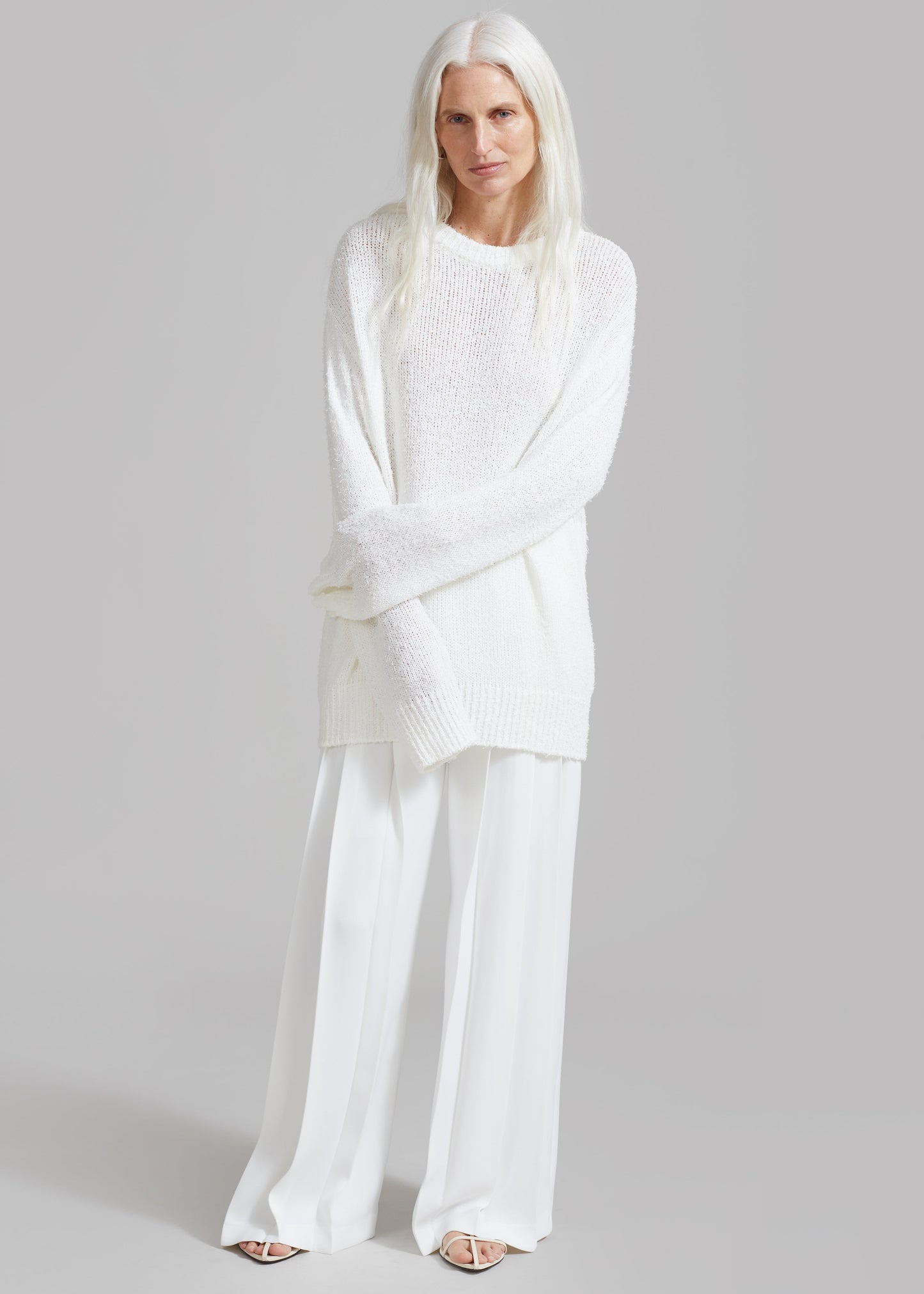 Dillon Pleated Pants - White