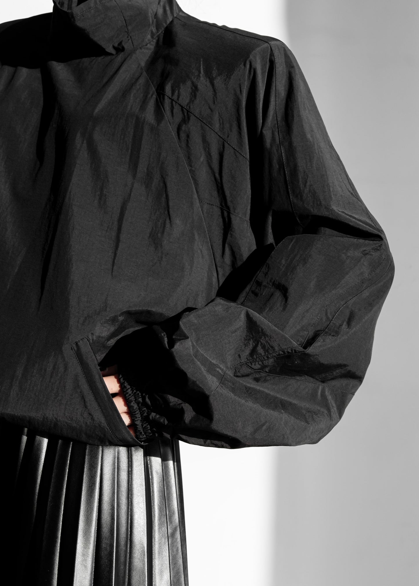 Doyle Mockneck Anorak - Black