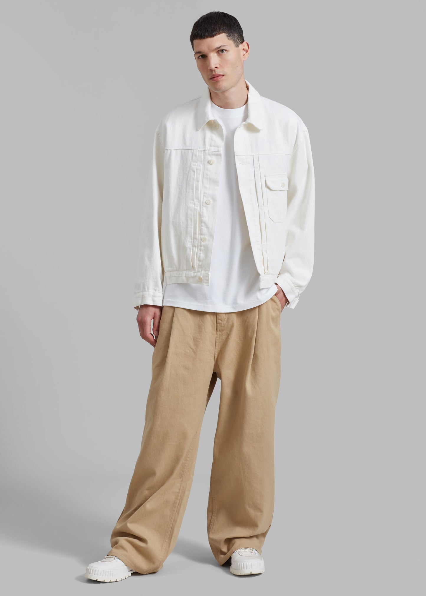 Drew Denim Pants - Beige