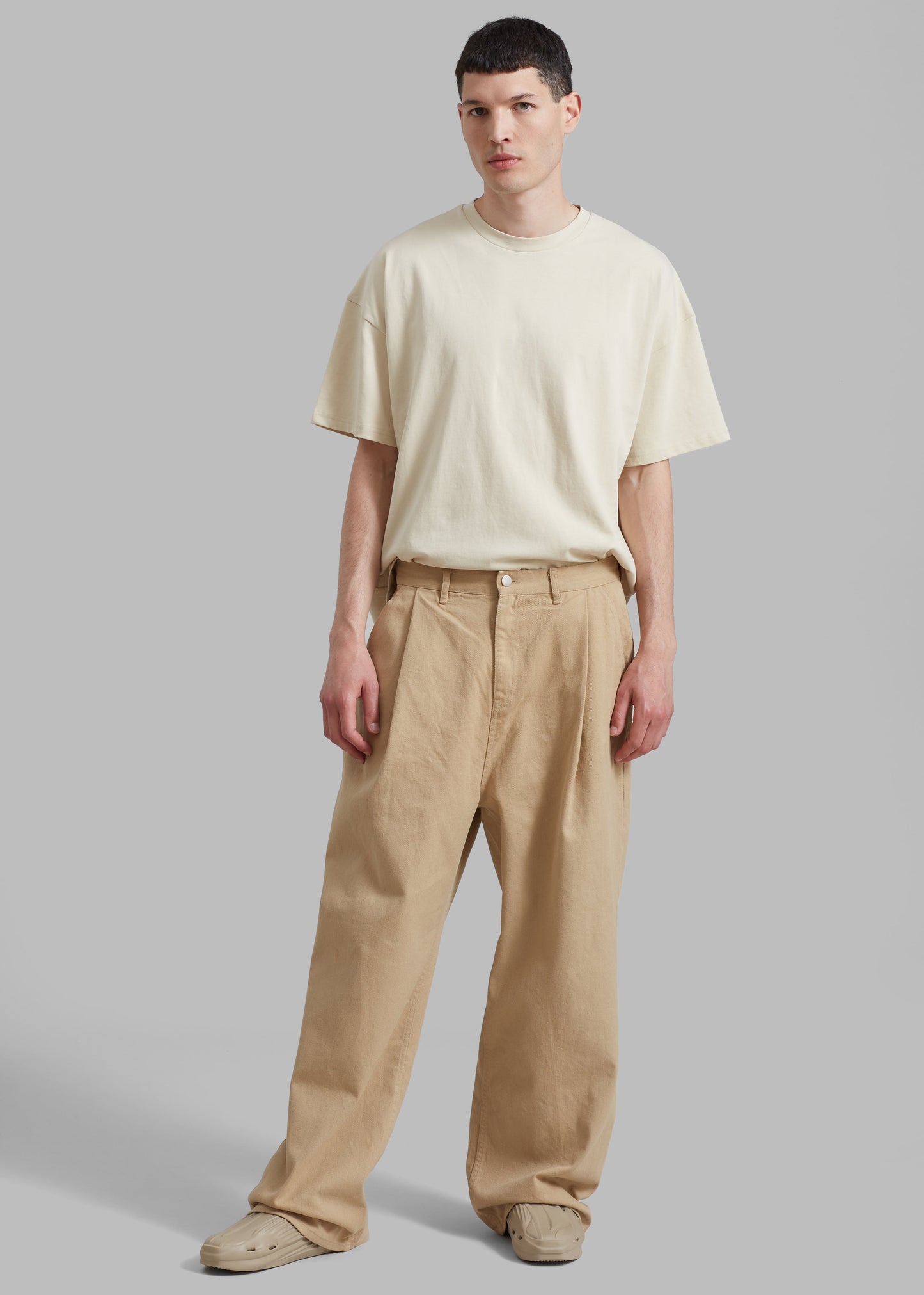 Drew Denim Pants - Beige