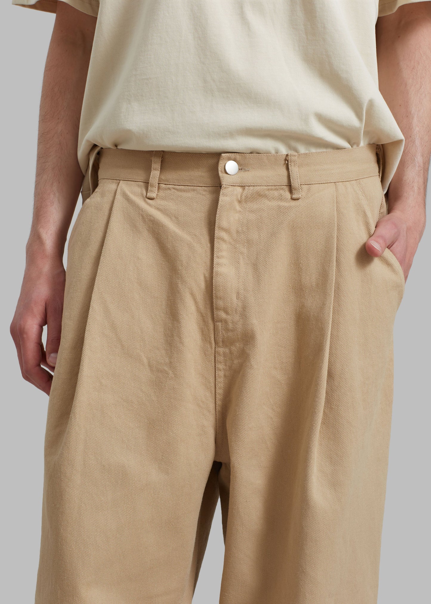 Drew Denim Pants - Beige