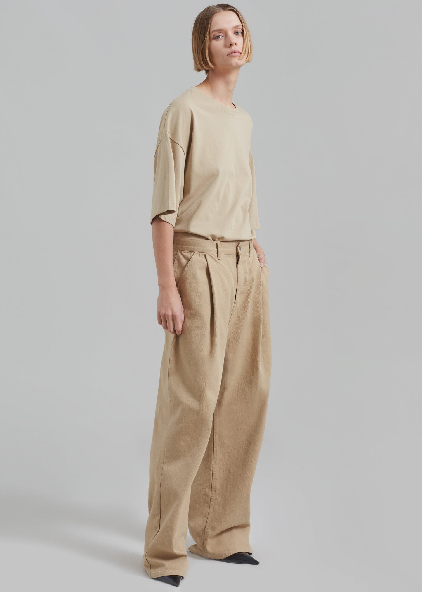 Drew Denim Pants - Beige