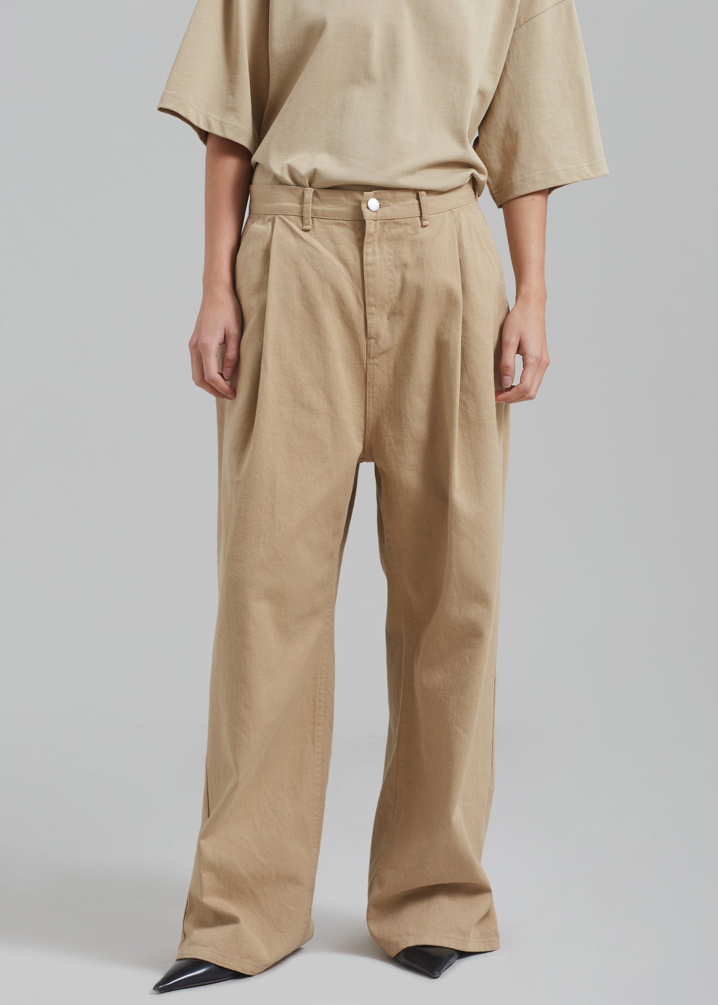 Drew Denim Pants - Beige