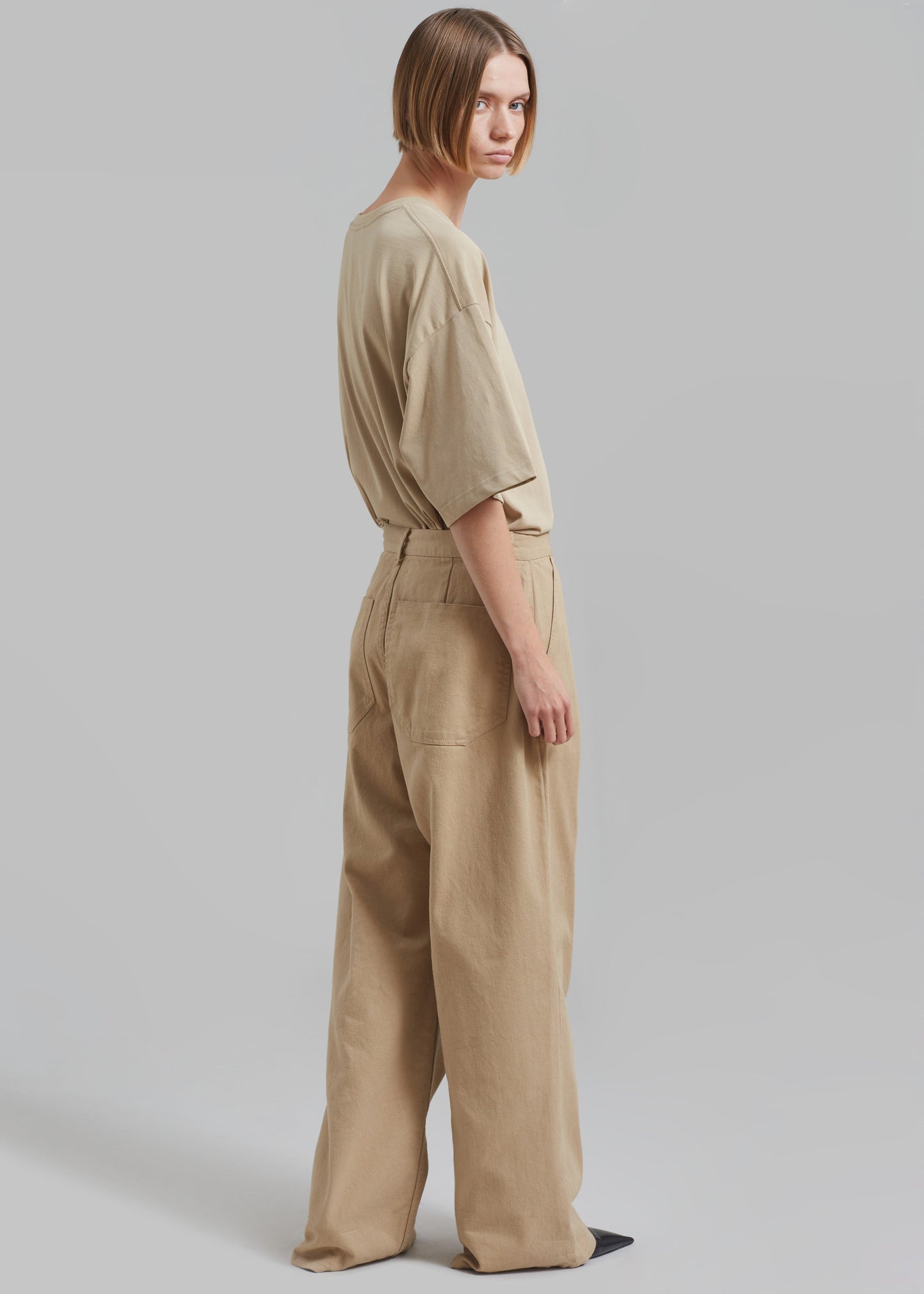 Drew Denim Pants - Beige