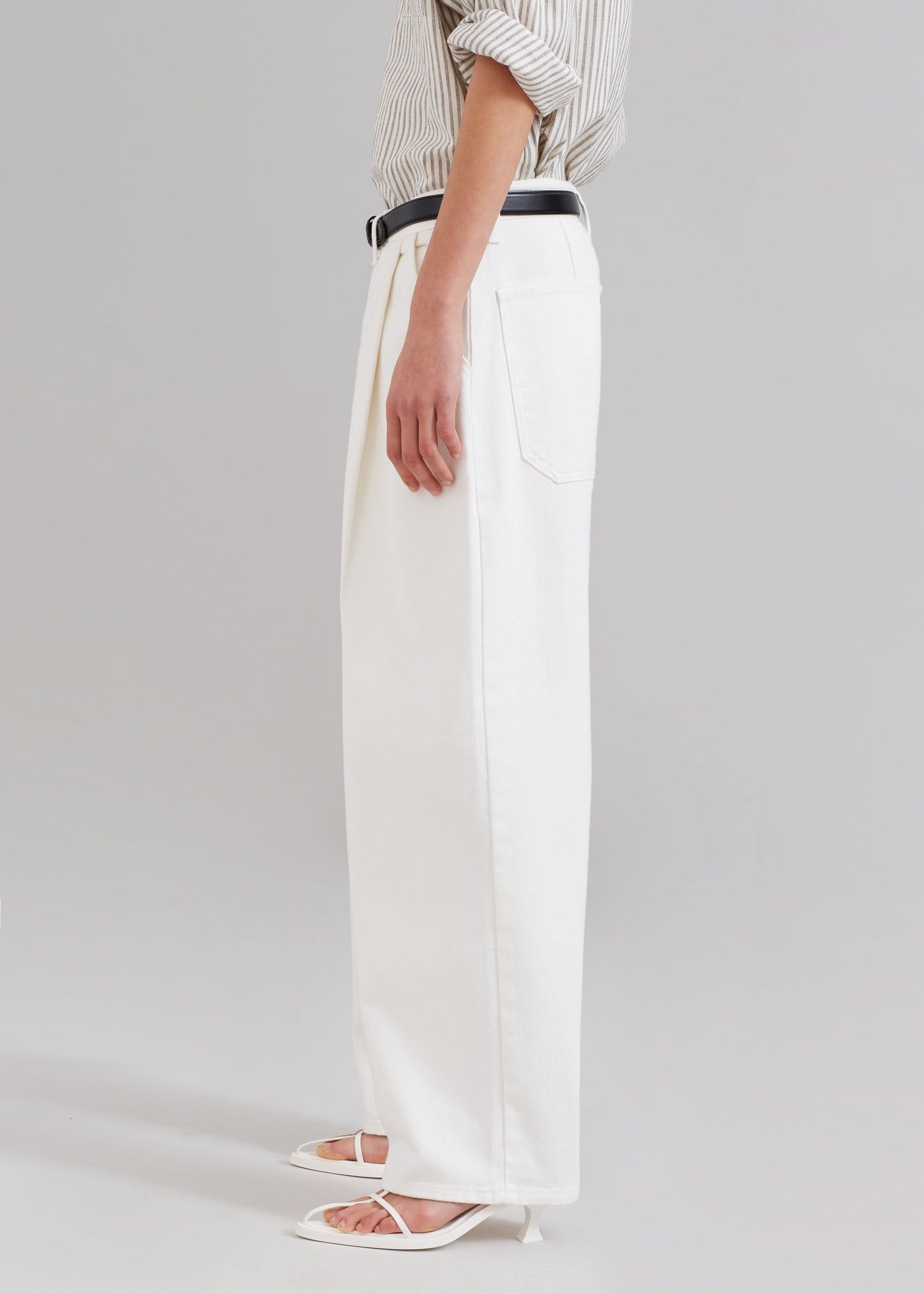 Drew Denim Pants - White