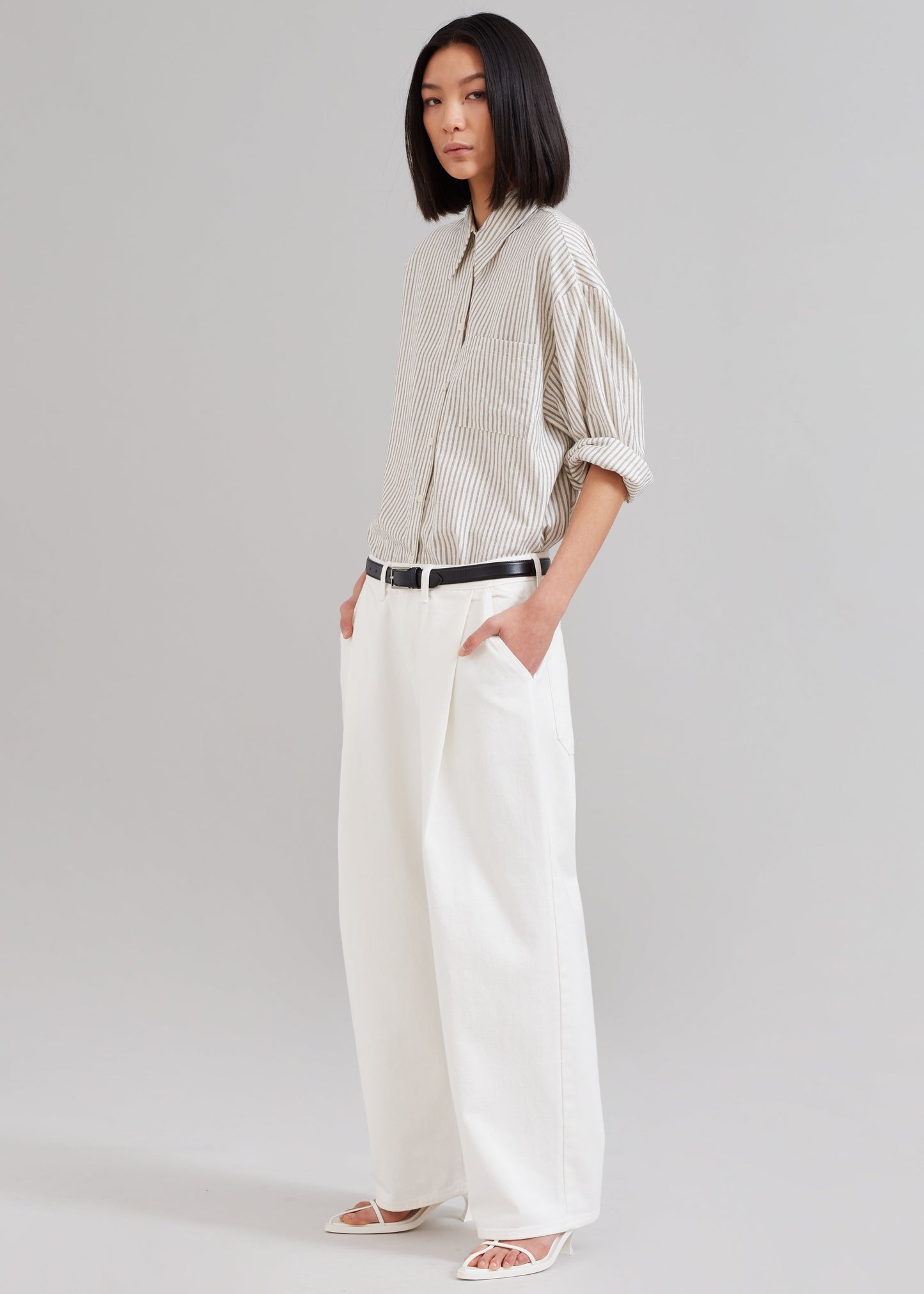 Drew Denim Pants - White