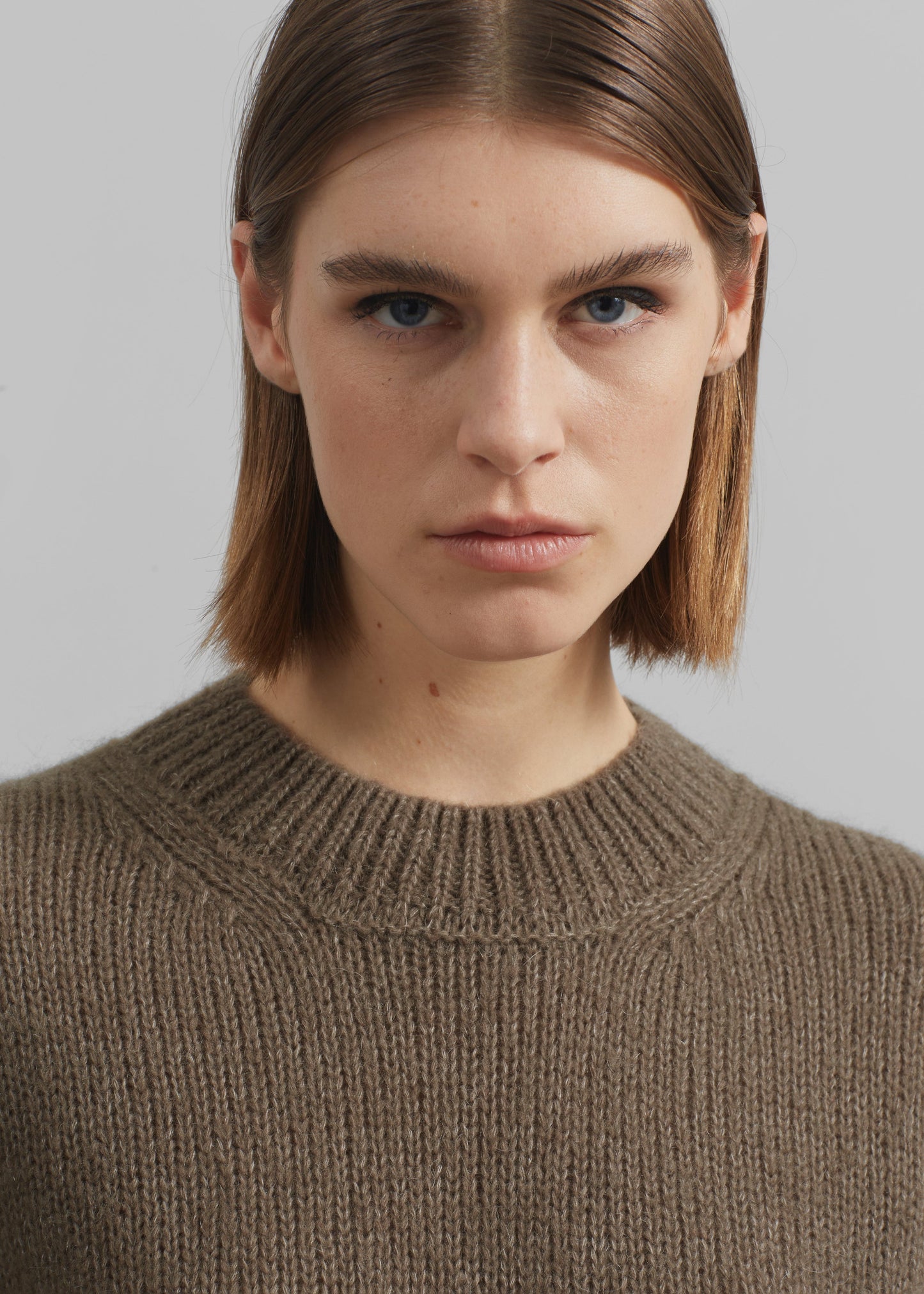 Eidra Crewneck Sweater - Taupe