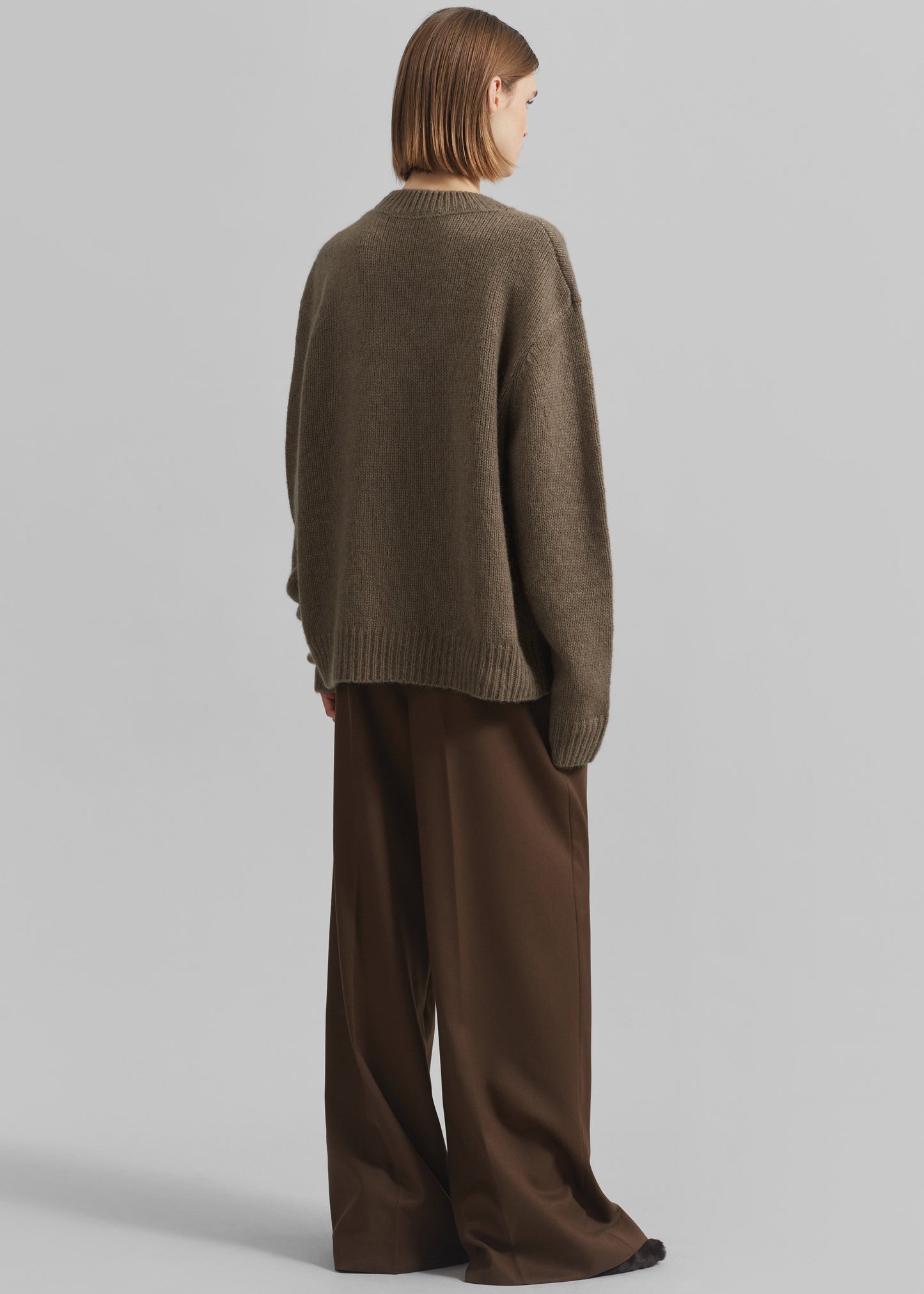 Eidra Crewneck Sweater - Taupe