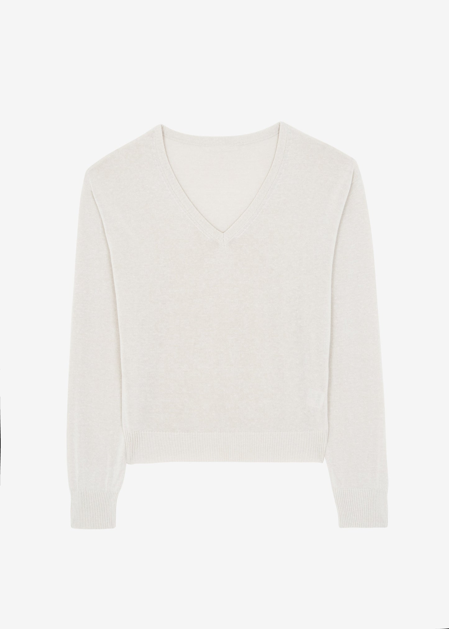 Eliora V Neck Sweater - Beige