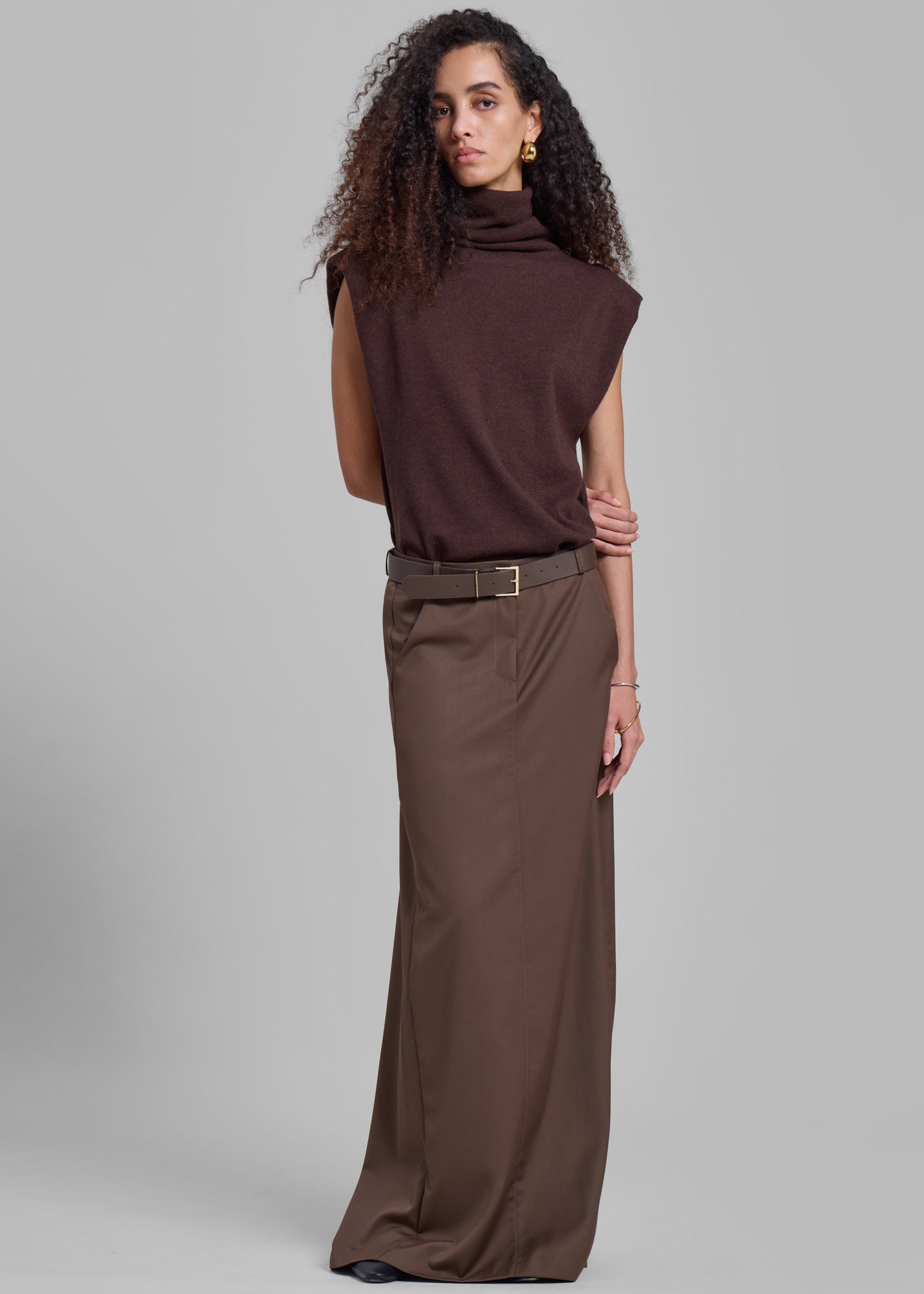 Eloise Maxi Skirt - Brown