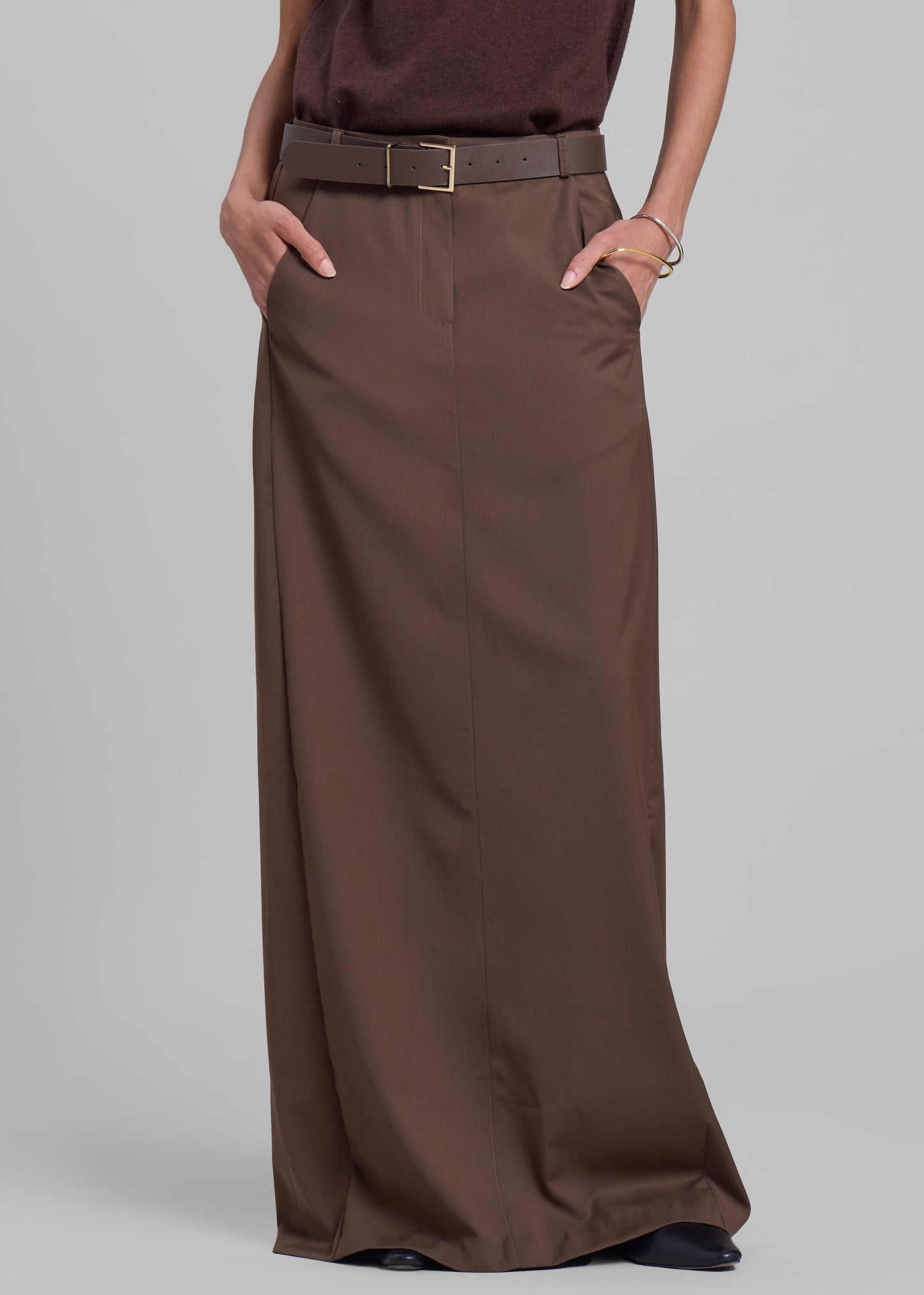 Eloise Maxi Skirt - Brown