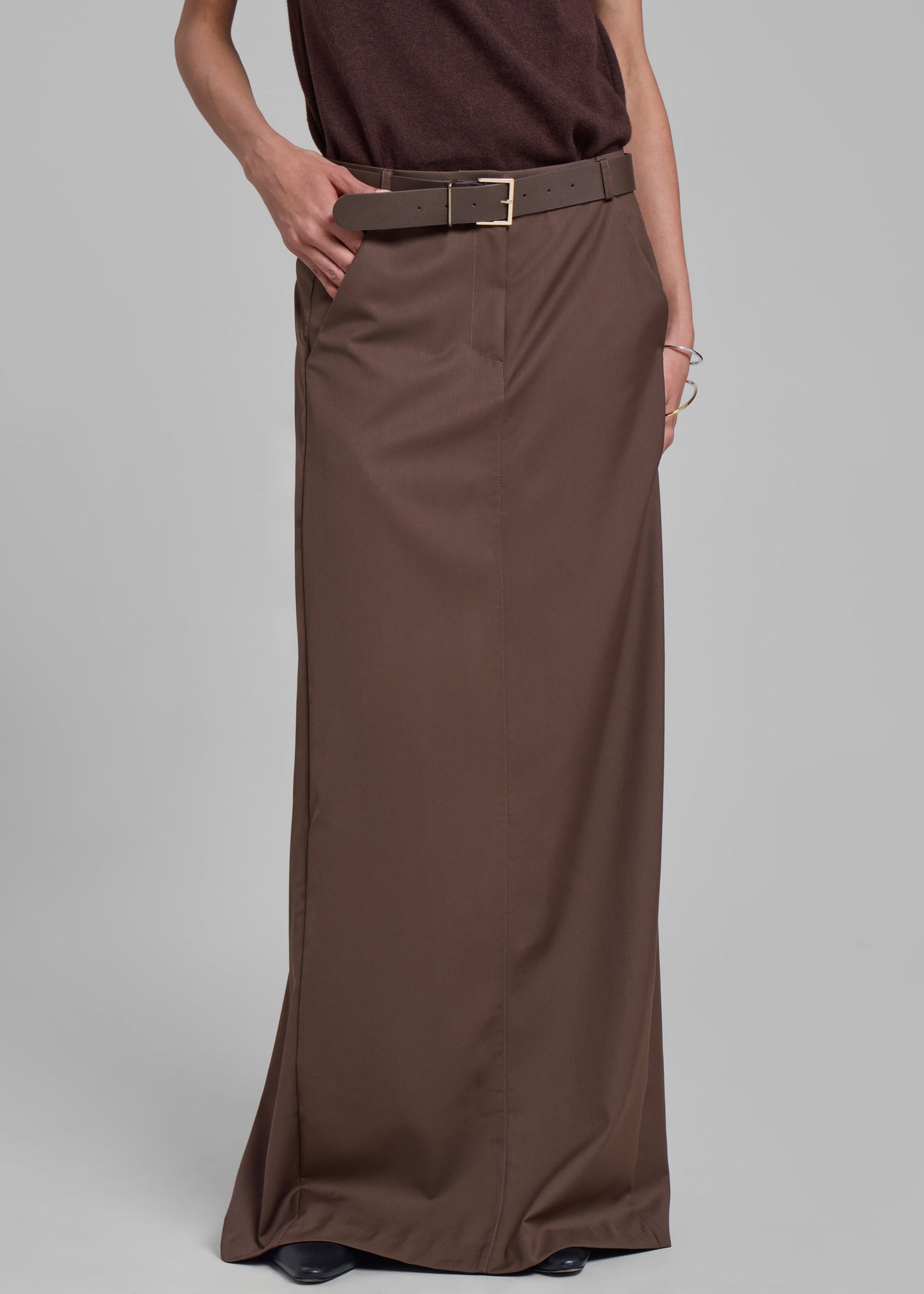 Eloise Maxi Skirt - Brown