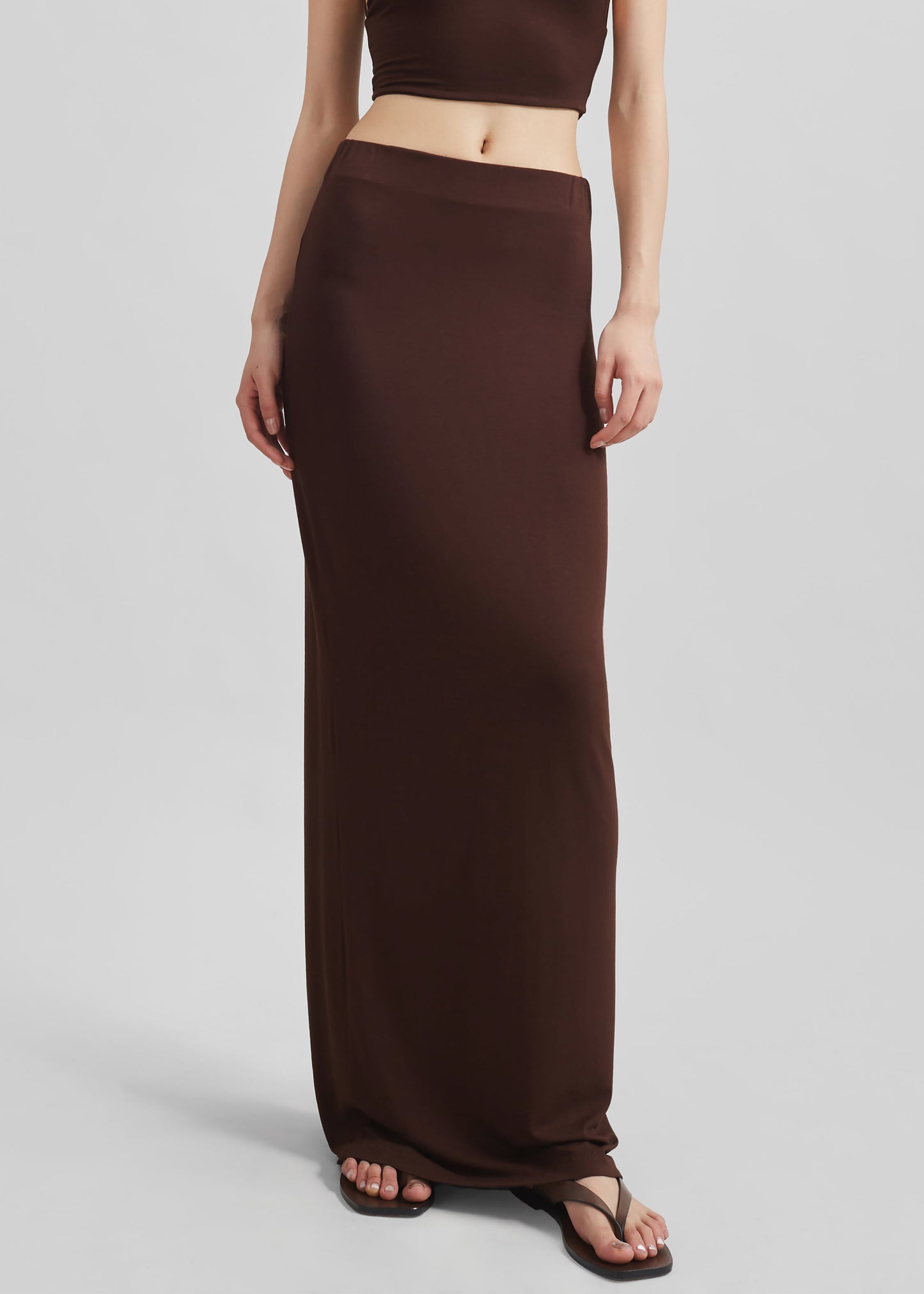 Evangeline Maxi Skirt - Brown