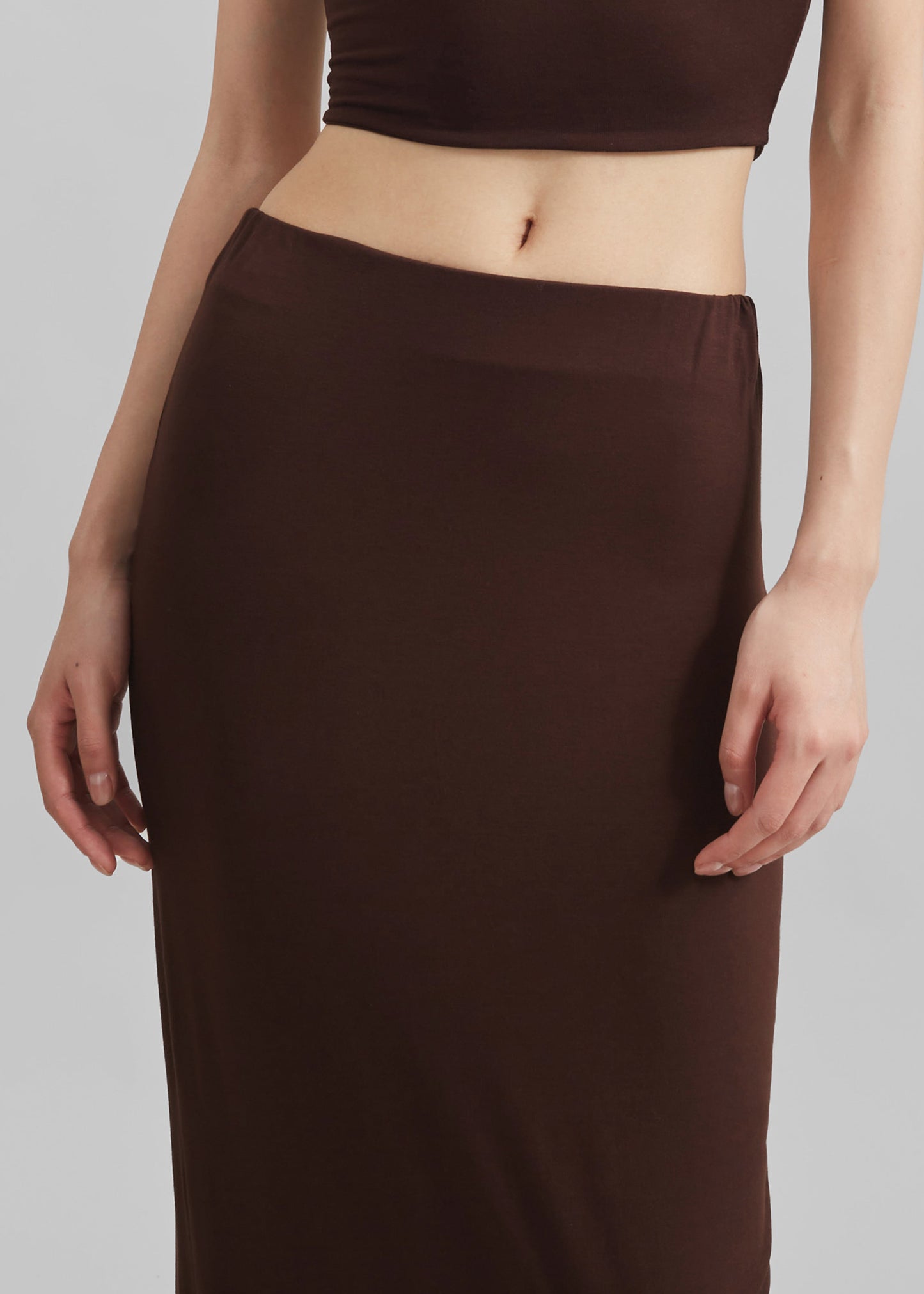 Evangeline Maxi Skirt - Brown