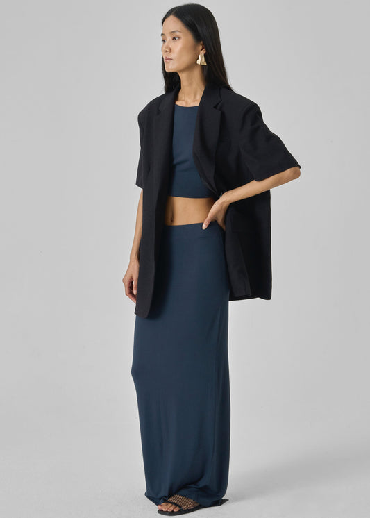 Evangeline Maxi Skirt - Navy