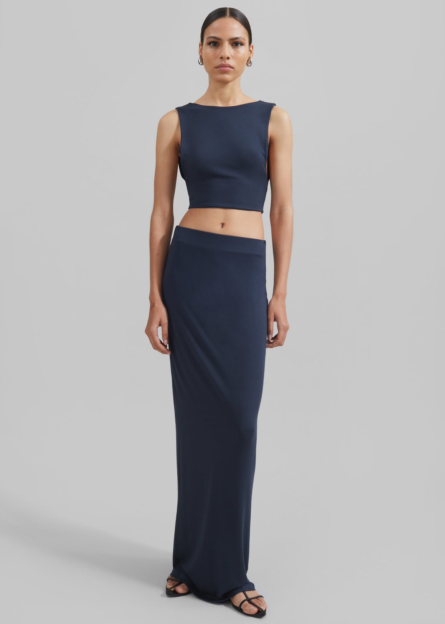 Evangeline Maxi Skirt - Navy