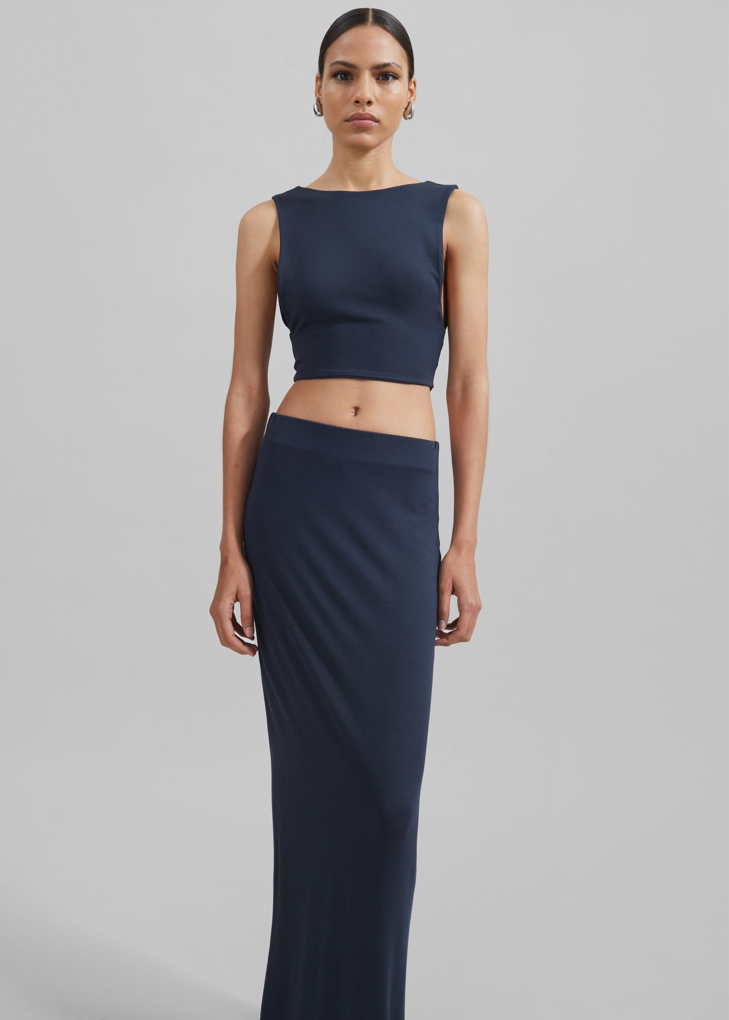 Evangeline Maxi Skirt - Navy