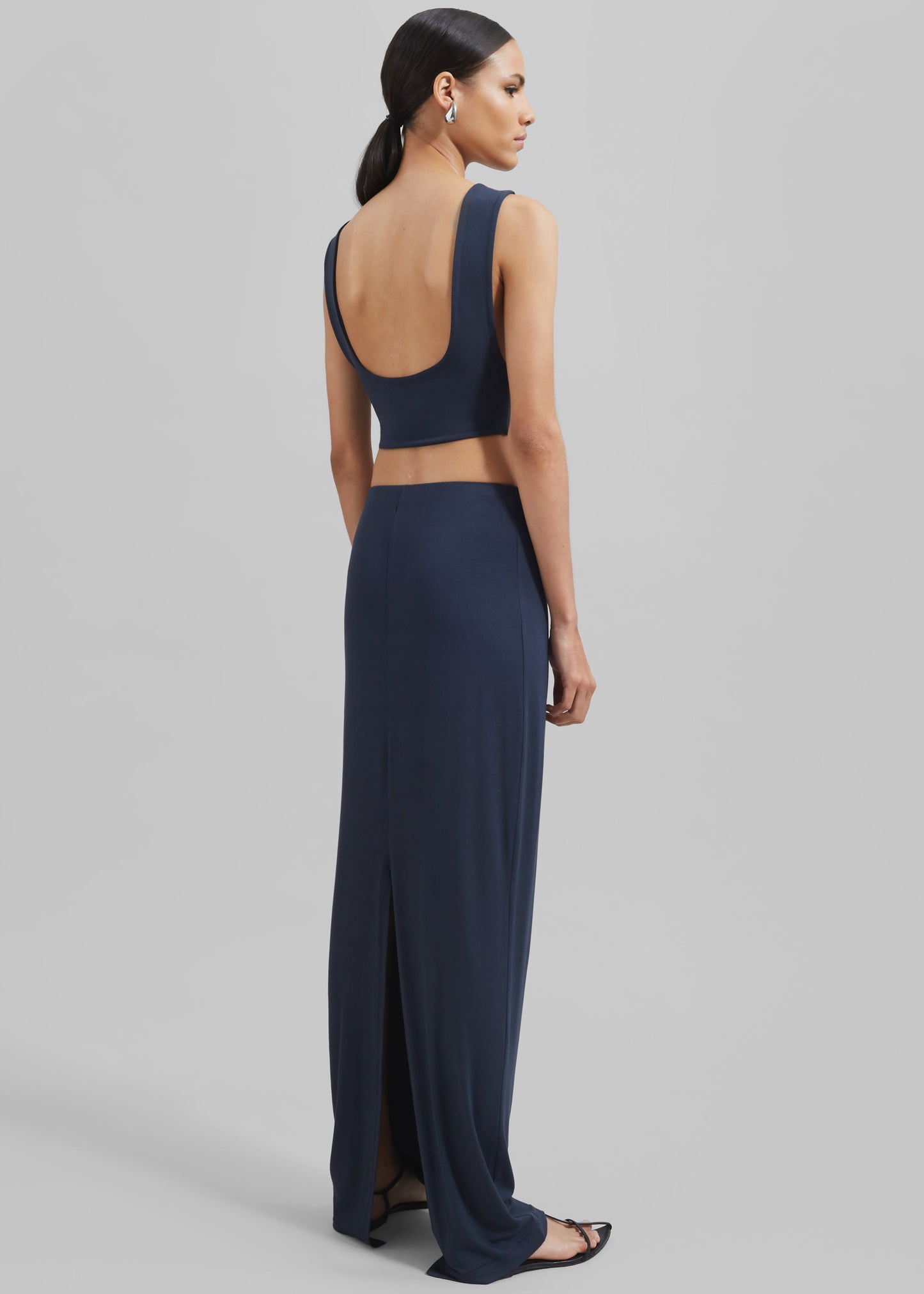 Evangeline Maxi Skirt - Navy